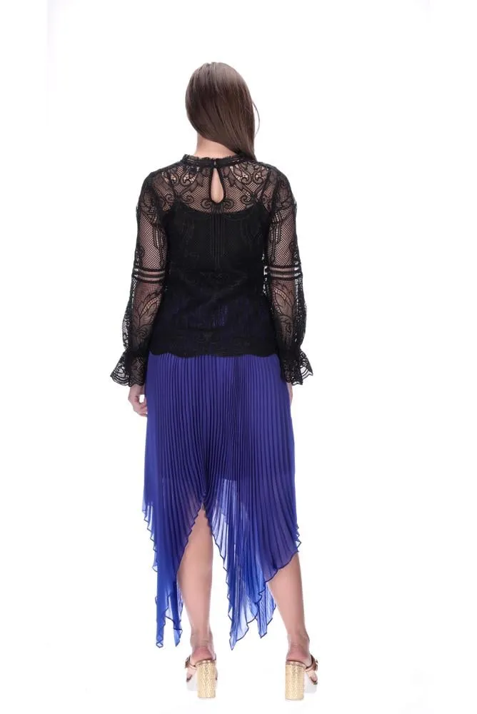 AMAYA - Ashton pleat skirt - Cobalt! 8