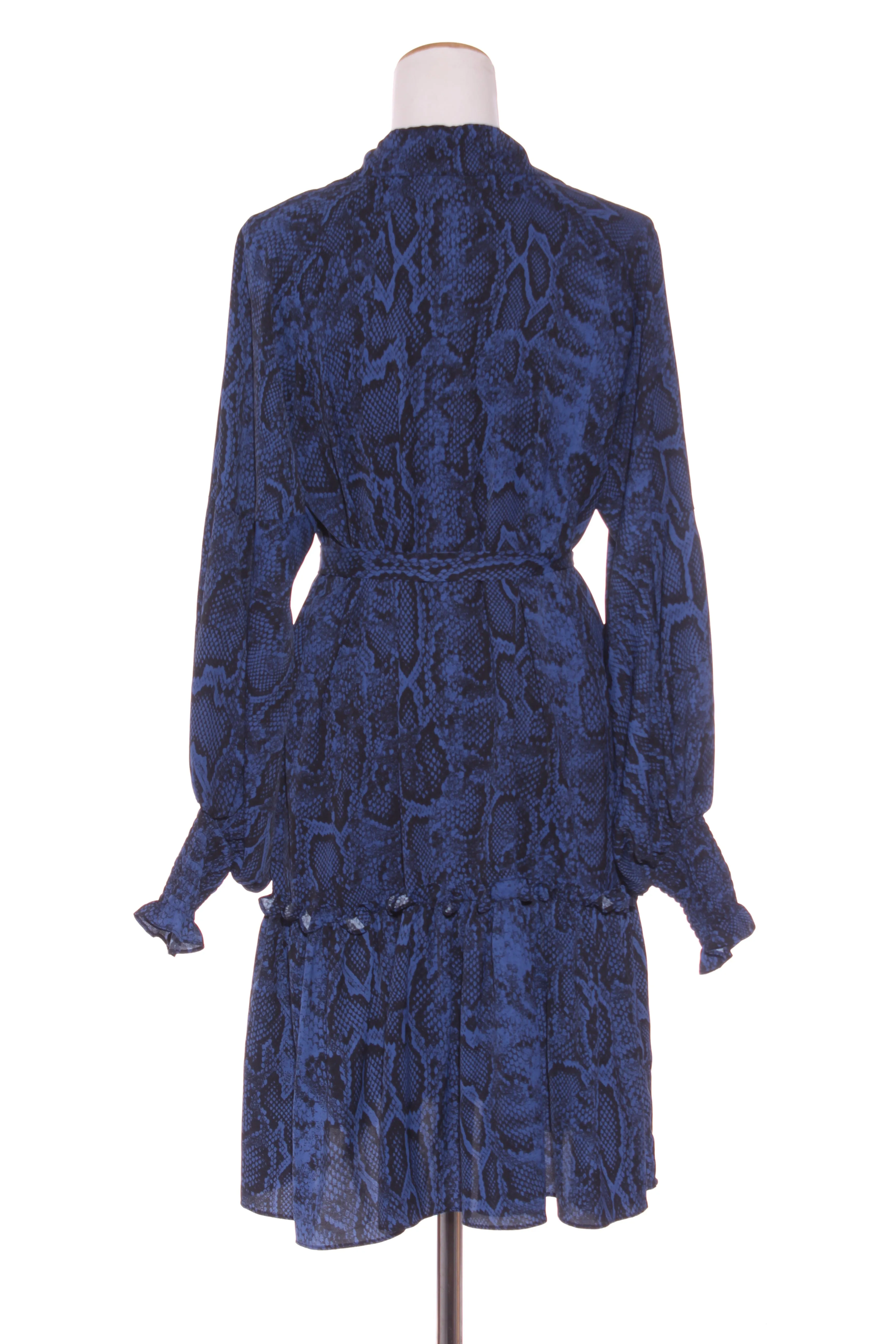 AMAYA - Snakeskin print shirred cuff shirt dress! 14