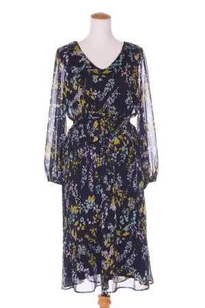 ANKO - Navy floral pleated skirt dress! 14