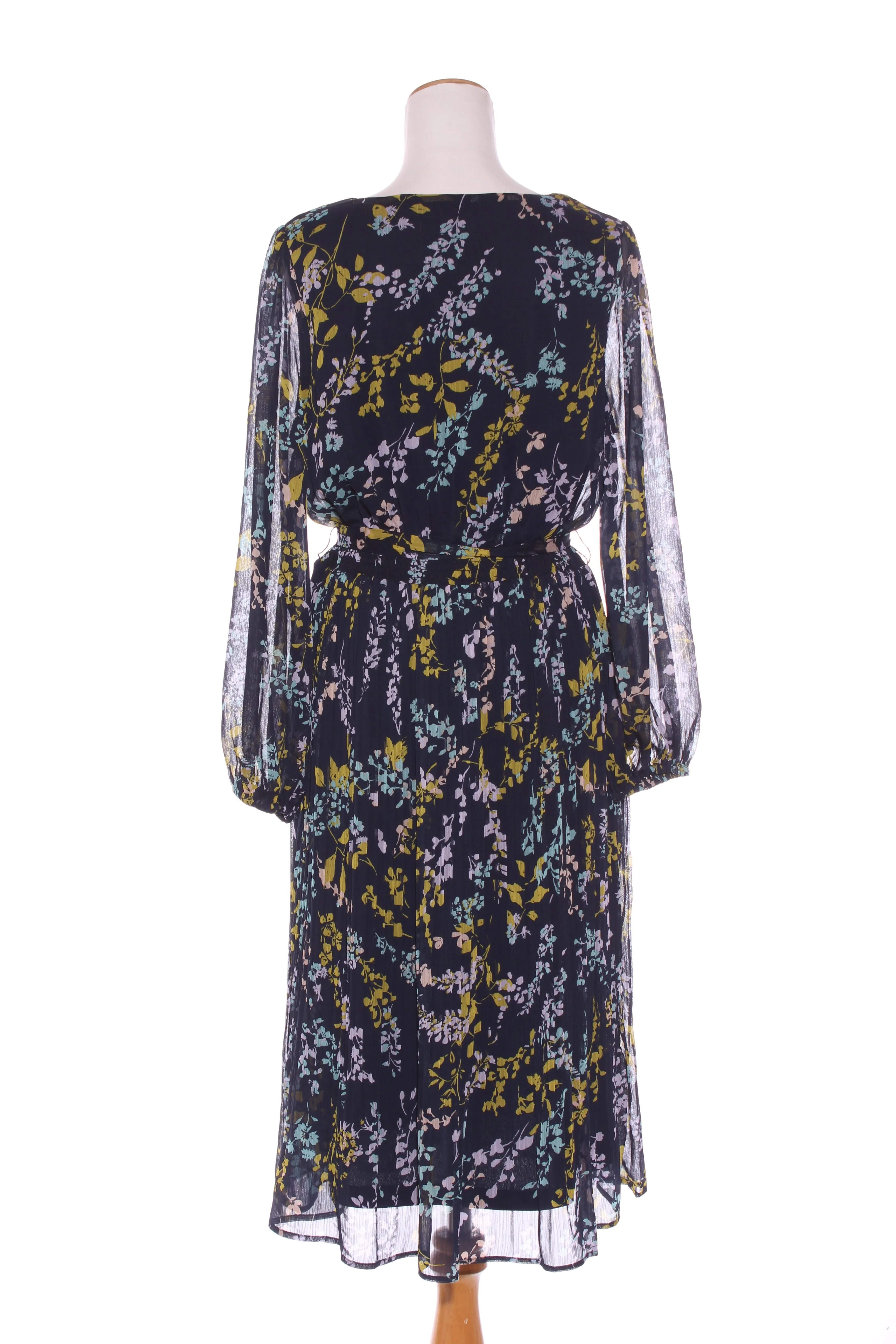 ANKO - Navy floral pleated skirt dress! 14