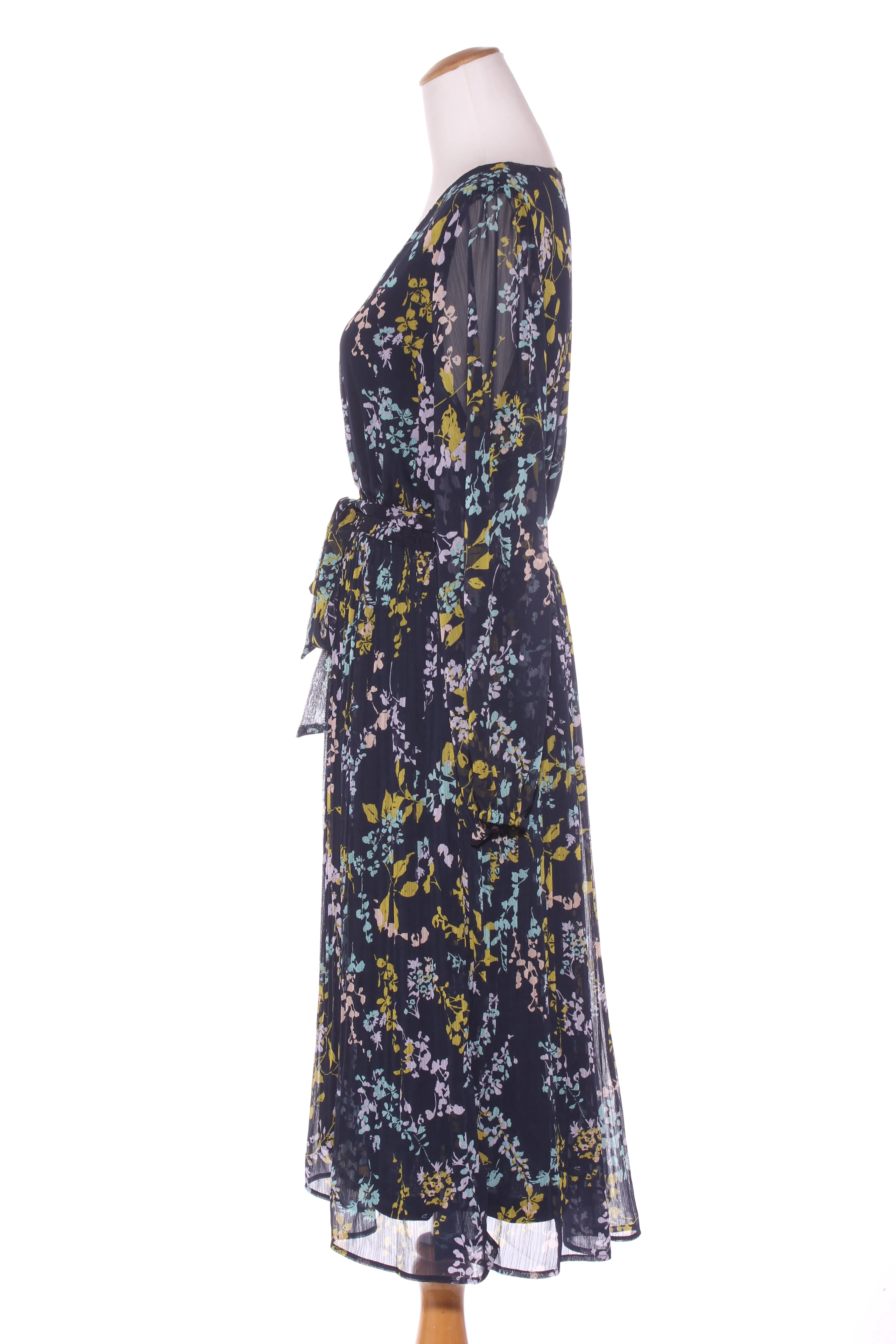ANKO - Navy floral pleated skirt dress! 14