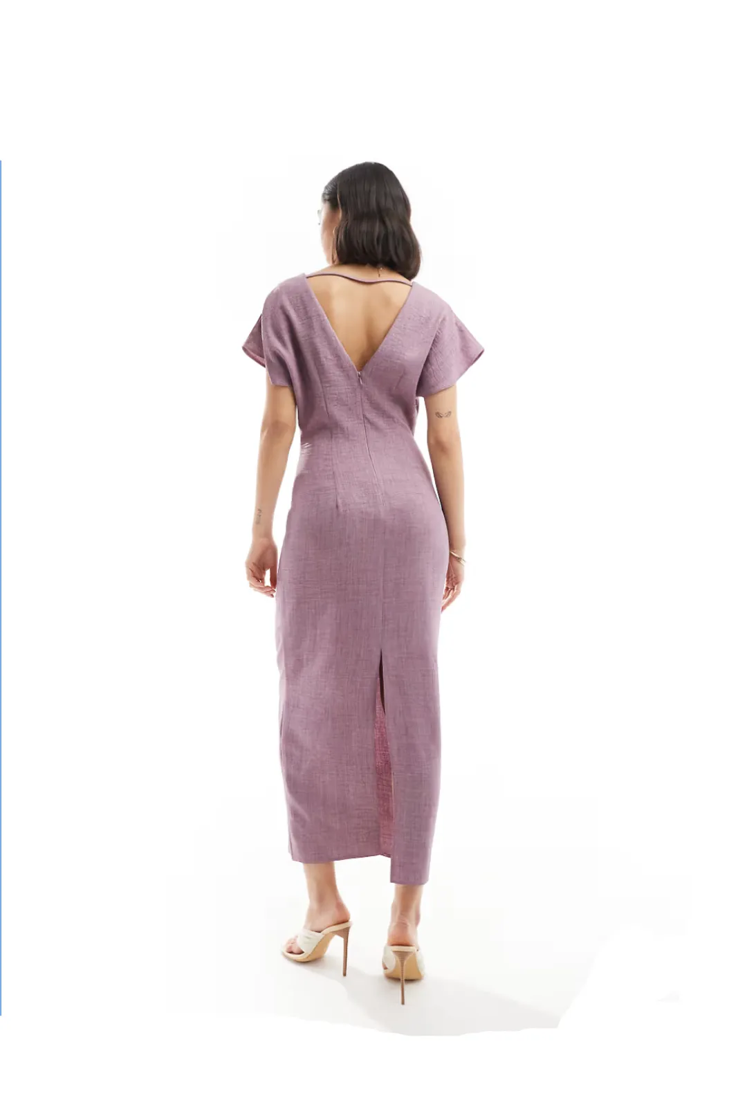 ASOS (LN) Angel sleeve midi dress - Lavender! 14