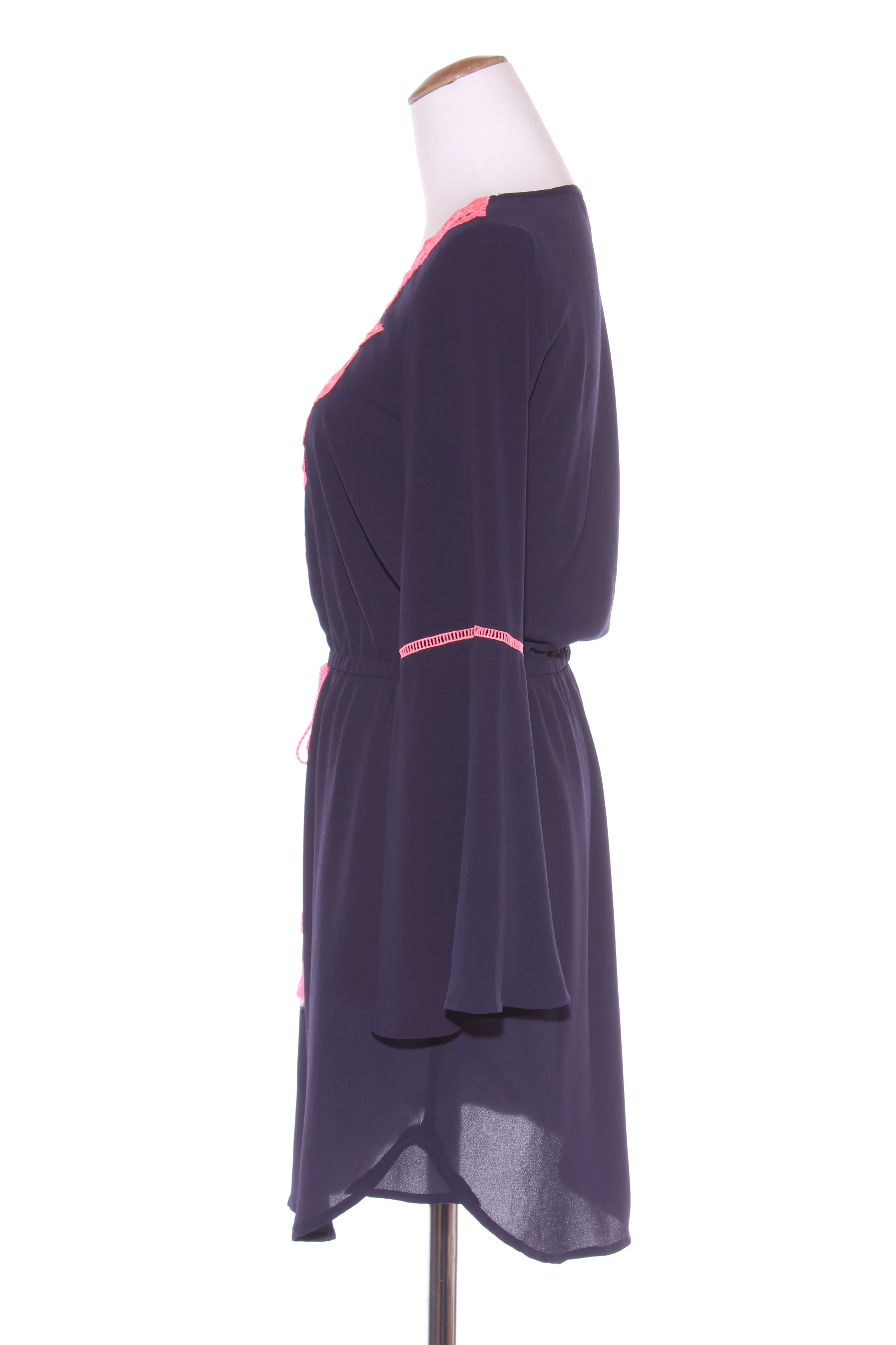 AUGUSTINE - Embroidered detail navy dress! 8