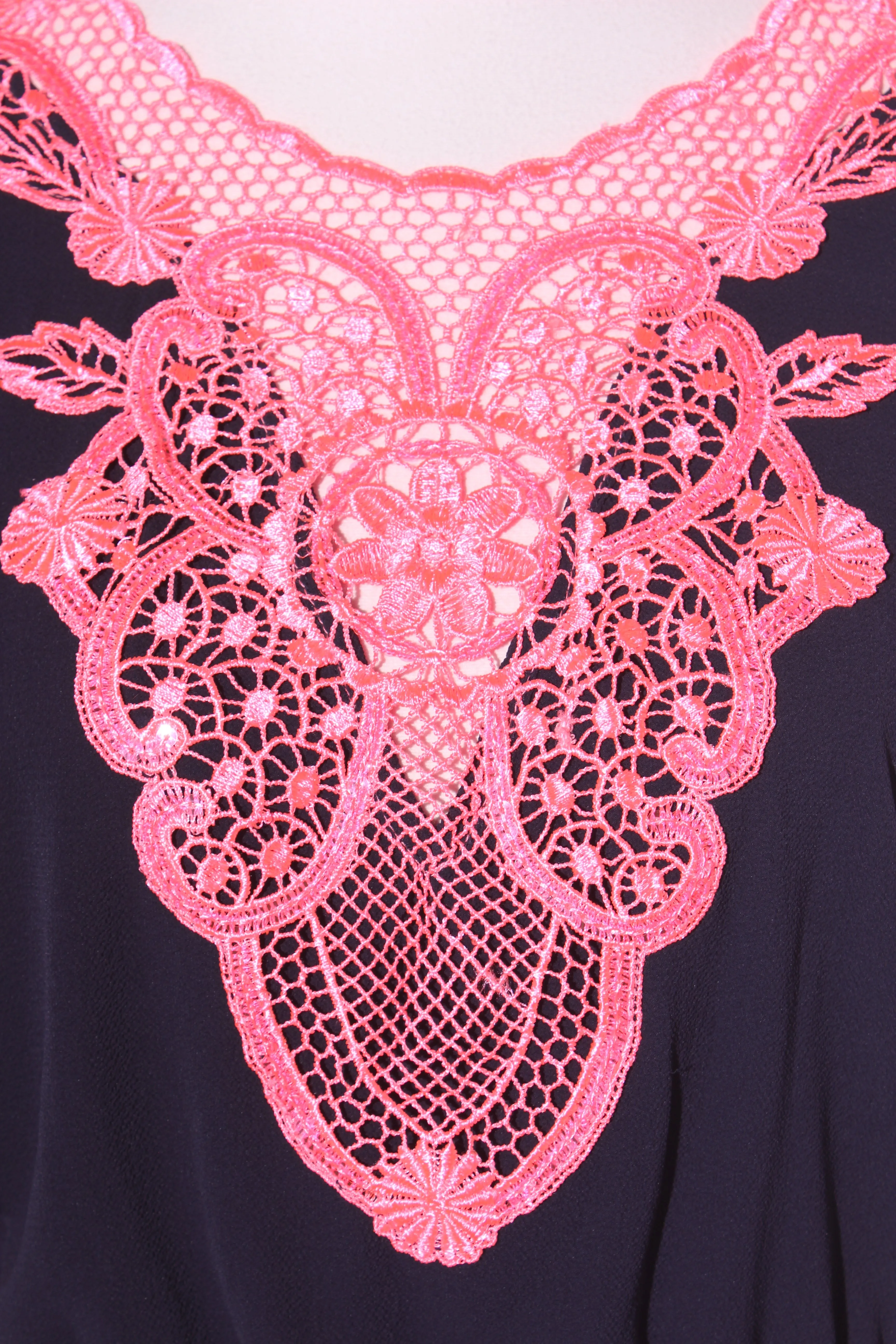 AUGUSTINE - Embroidered detail navy dress! 8