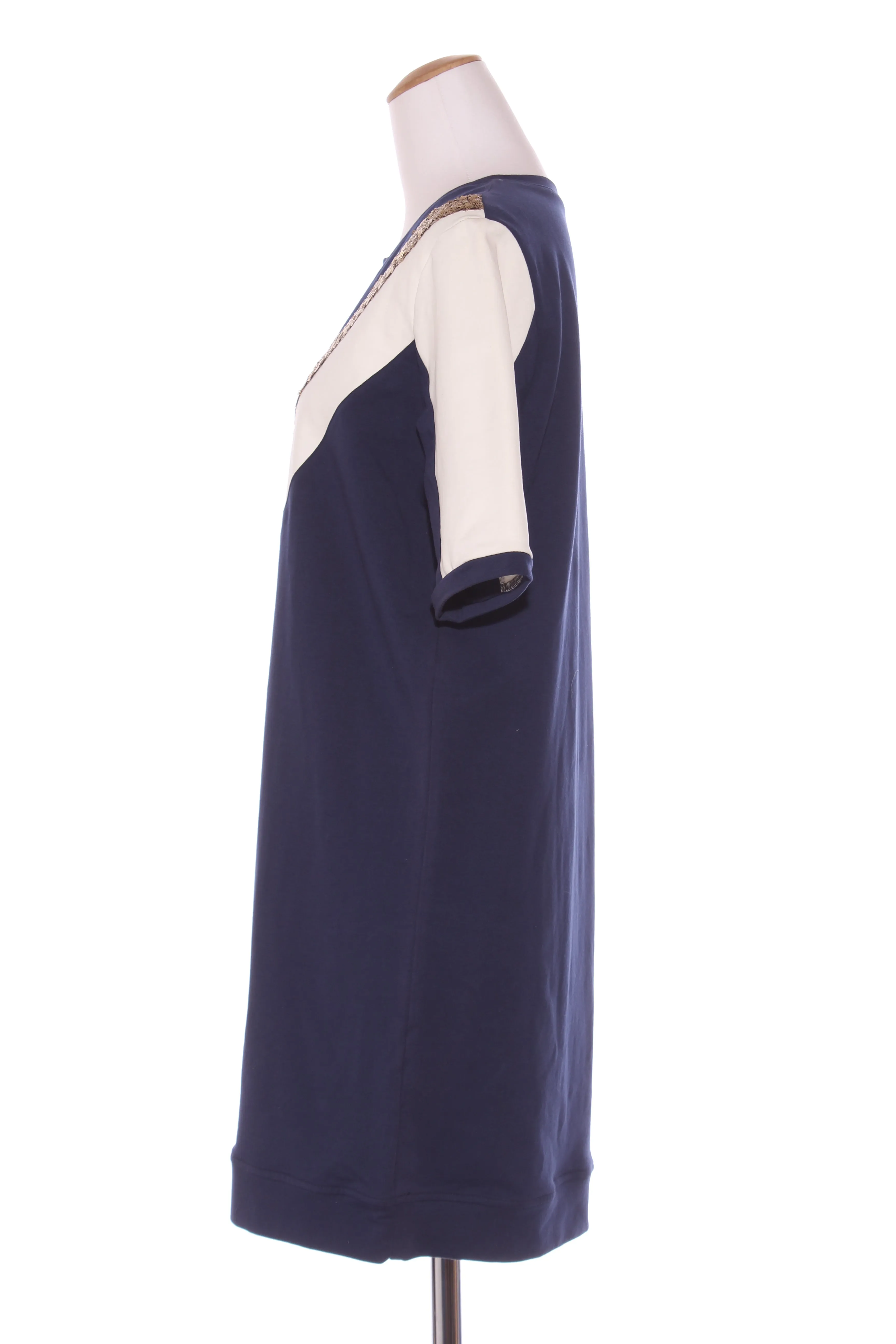 AUGUSTINE- Sequin navy   cream dress! 12