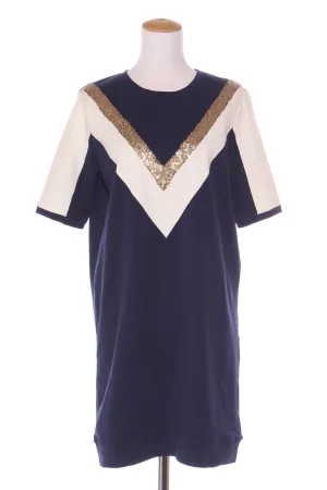 AUGUSTINE- Sequin navy   cream dress! 12
