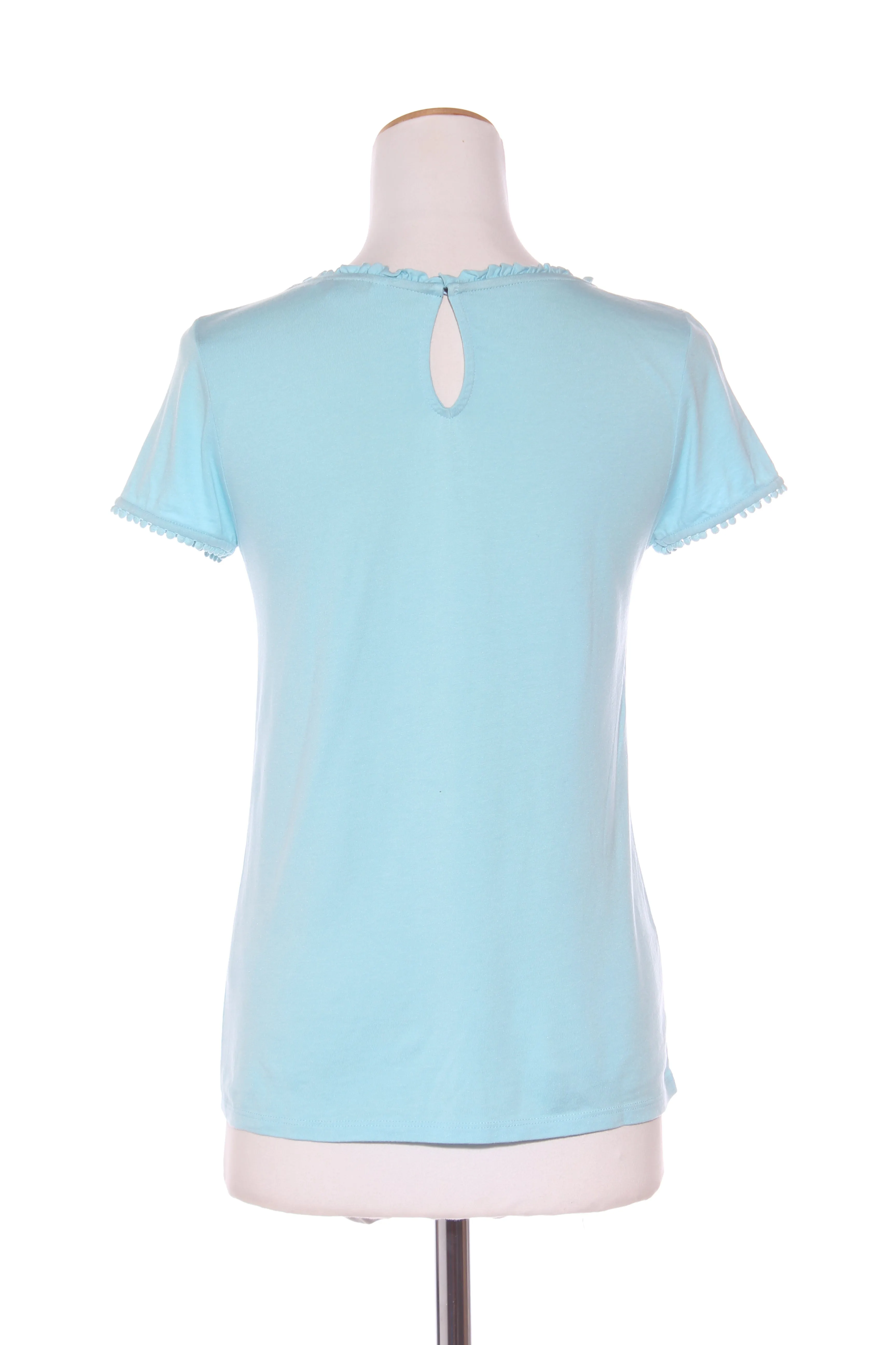 BODEN - Ruffle trim skyblue tee! 6