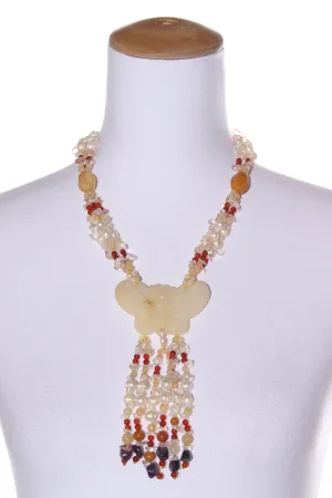 Butterfly gemstone necklace!