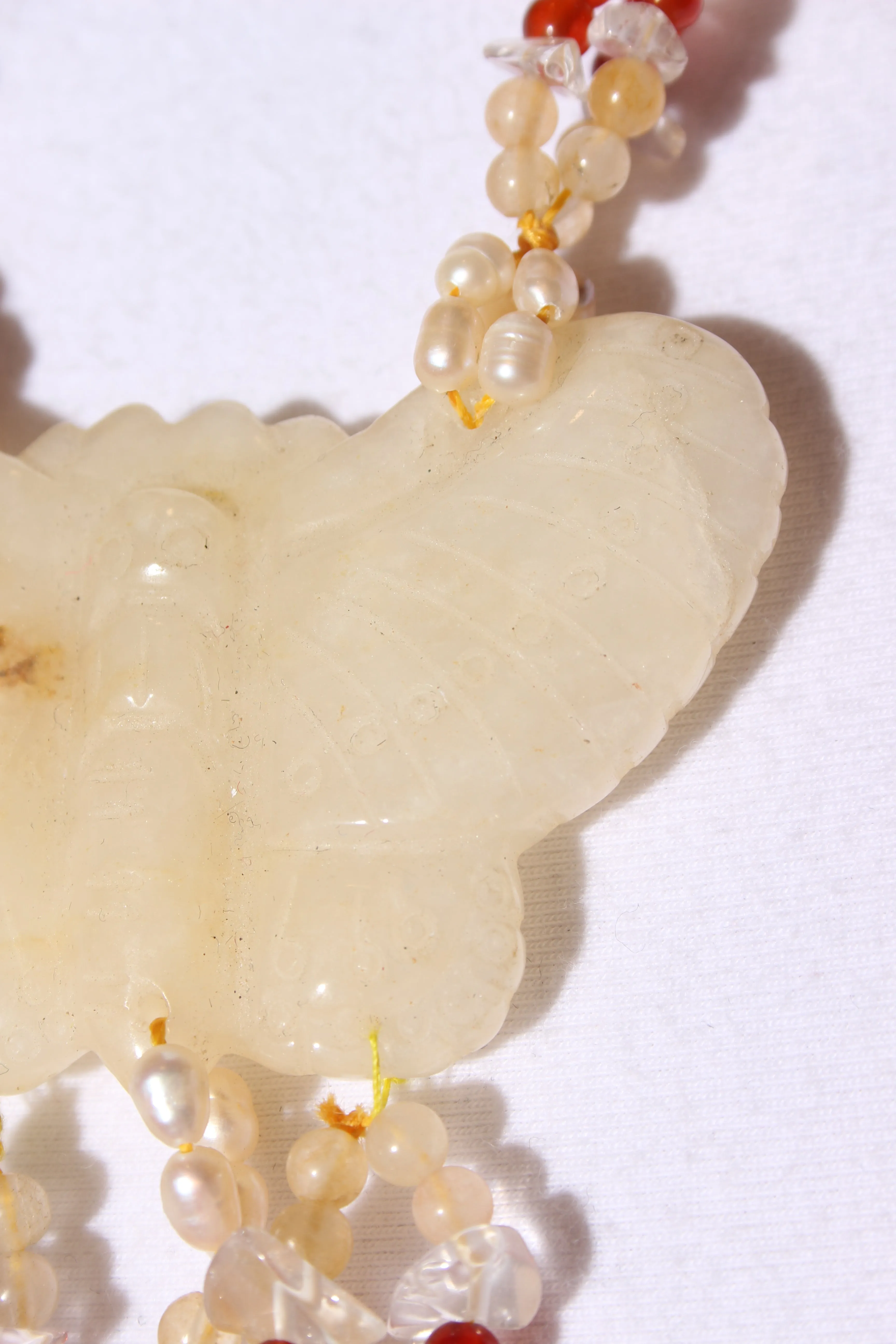 Butterfly gemstone necklace!
