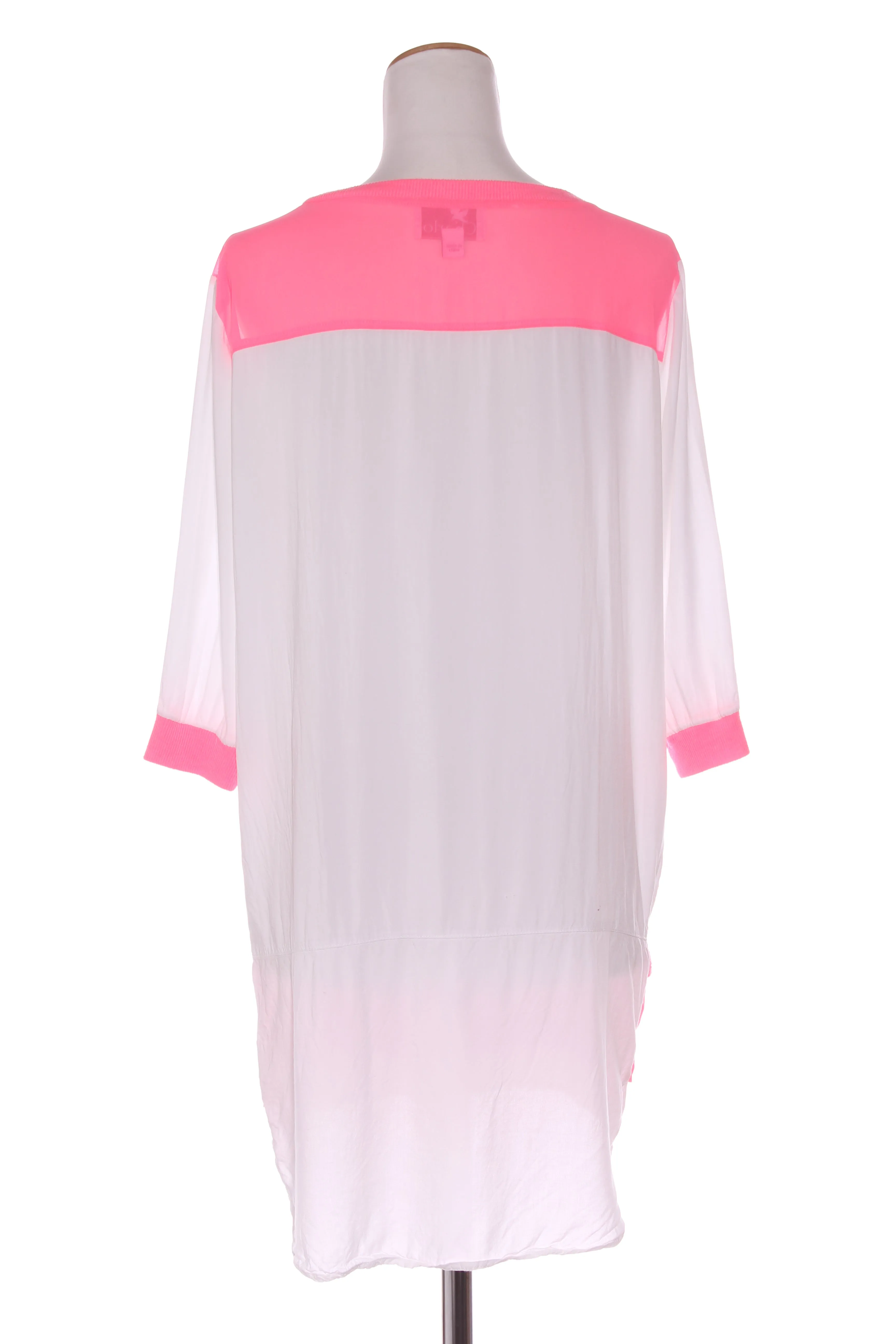 CHARLO - Fluro pink trim rayon tunic! 8