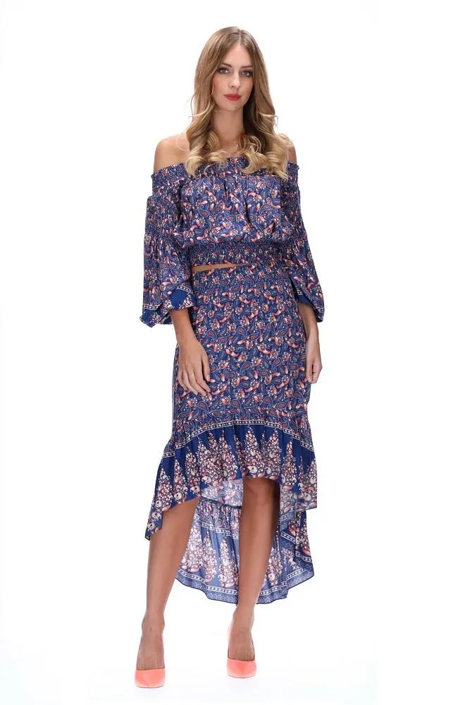CHARLO -Paisley print billow sleeve Hayes top! 10