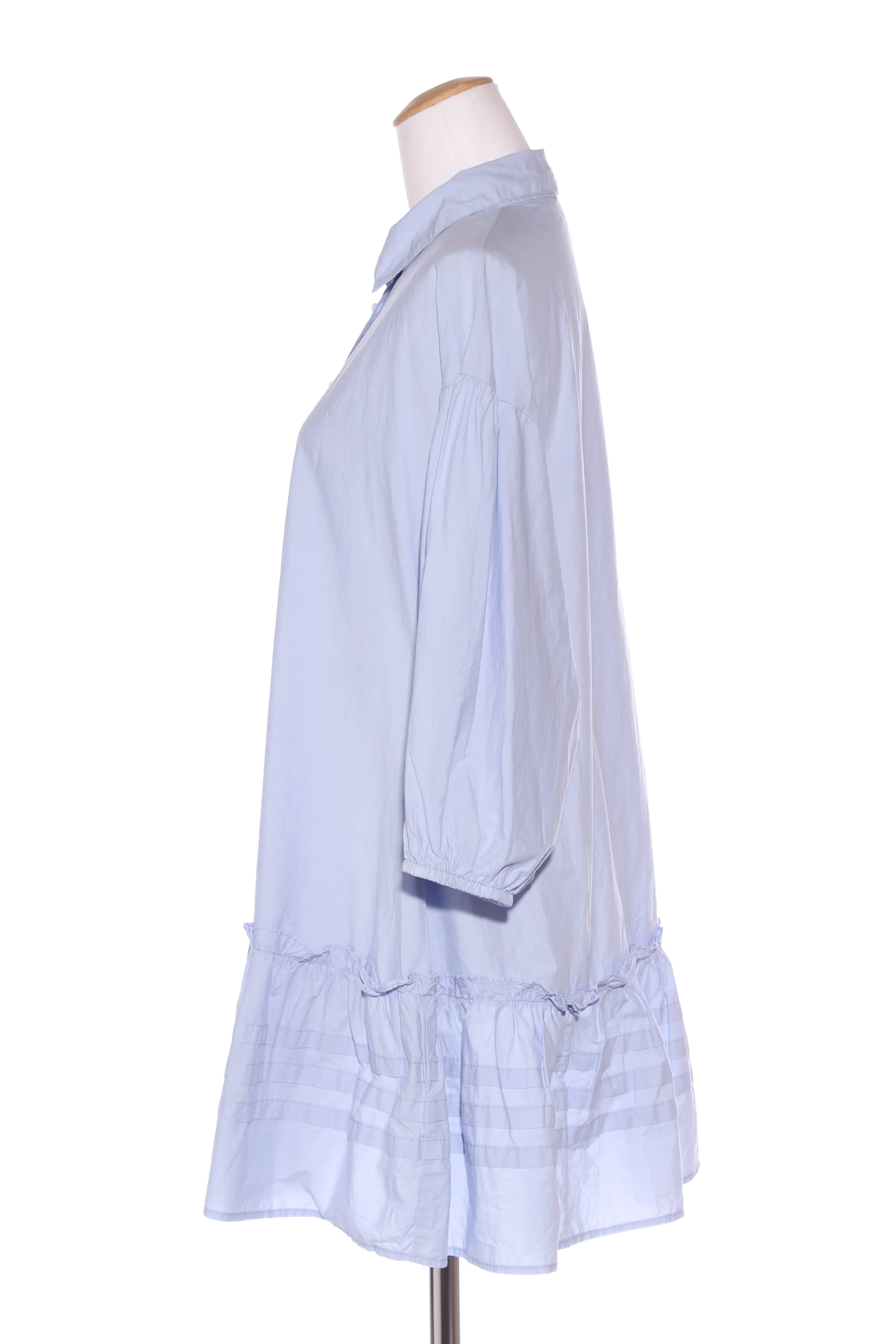 COTTON ON - Cornflower blue puff sleeve shirt dress! 14