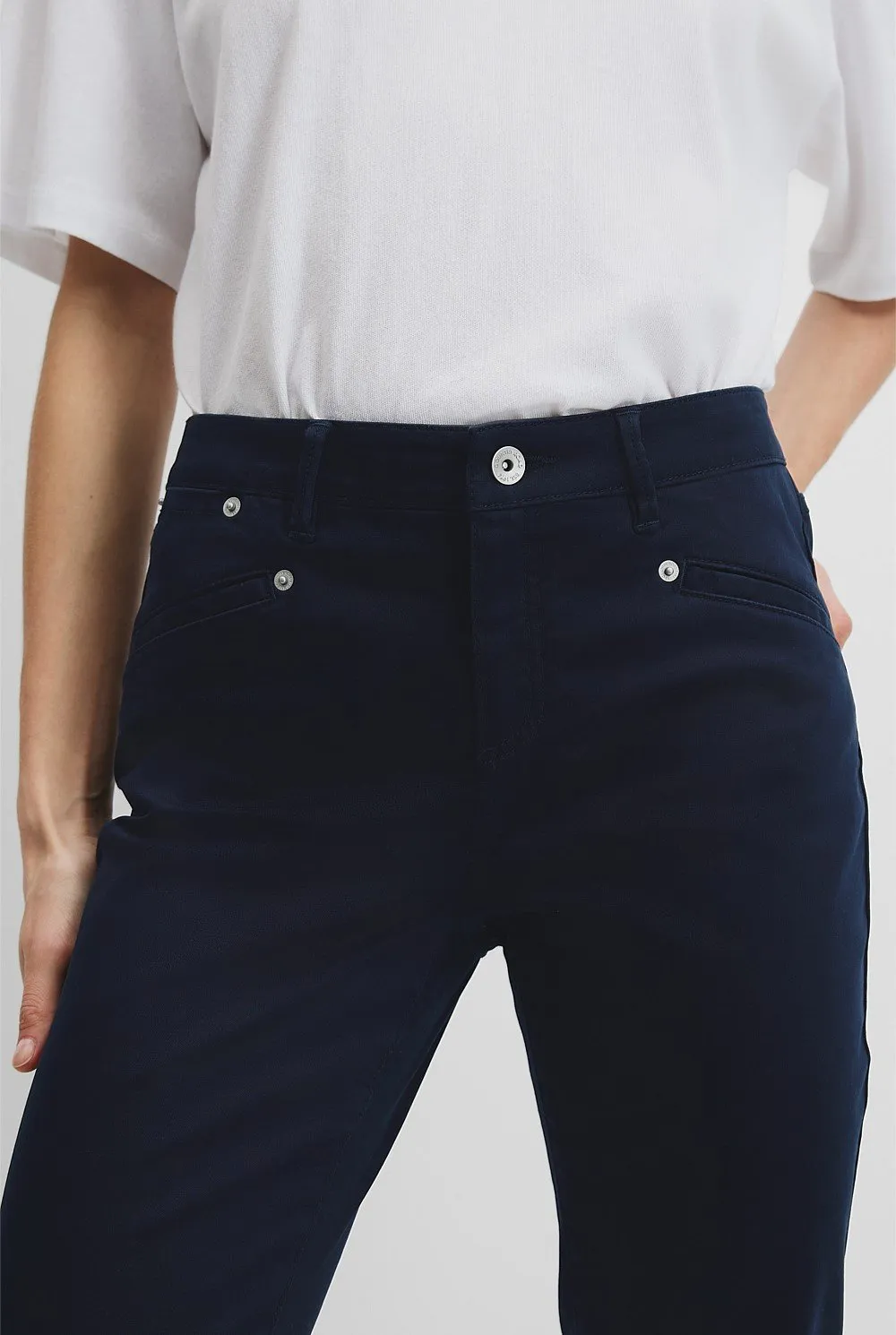 COUNTRY ROAD - Sateen jeans - Navy! 10