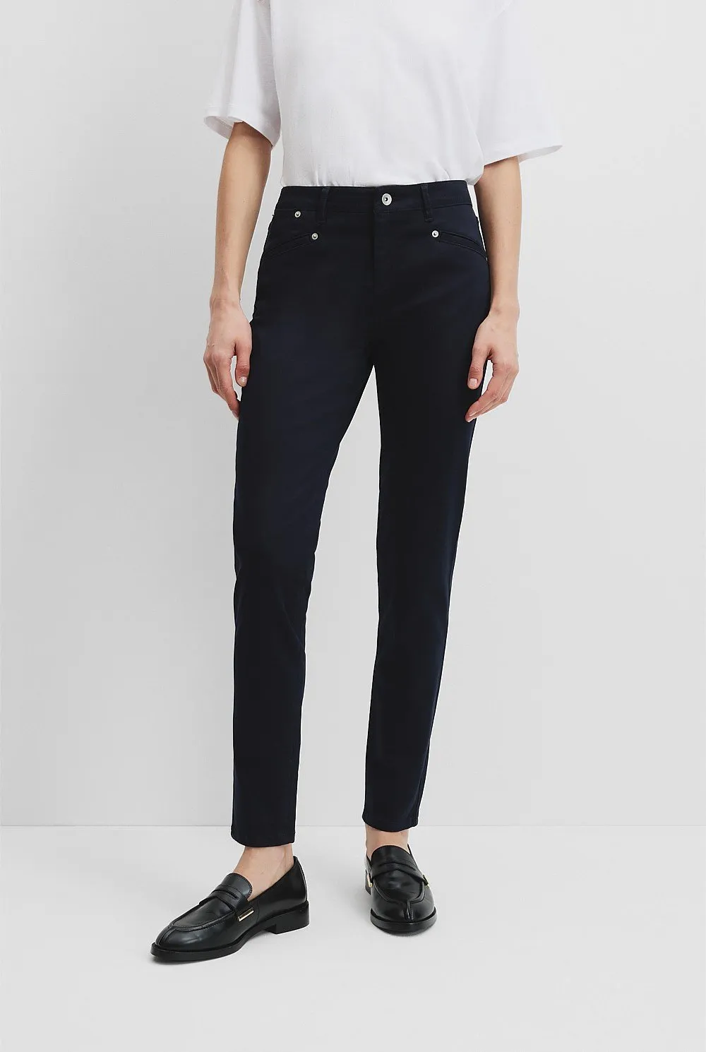 COUNTRY ROAD - Sateen jeans - Navy! 10