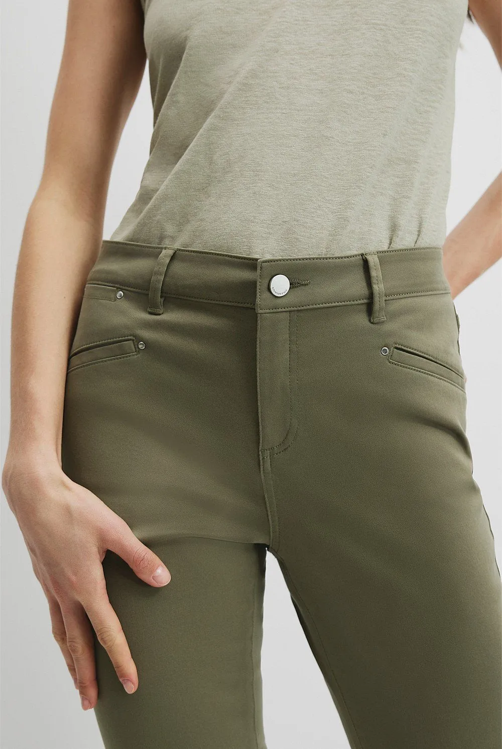 COUNTRY ROAD - Sateen jeans - Olive! 10