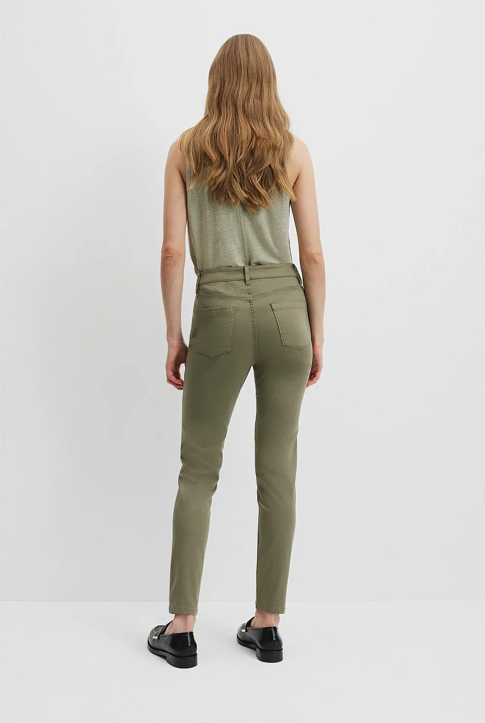 COUNTRY ROAD - Sateen jeans - Olive! 10