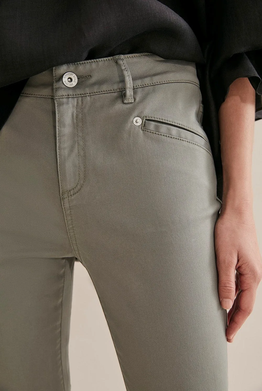 COUNTRY ROAD - Sateen jeans - Olive! 10