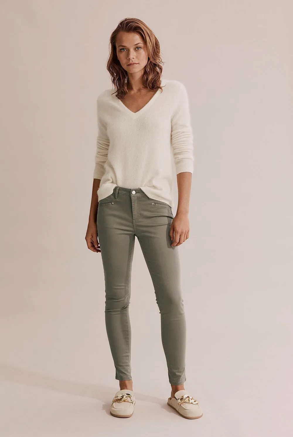 COUNTRY ROAD - Sateen jeans - Olive! 10