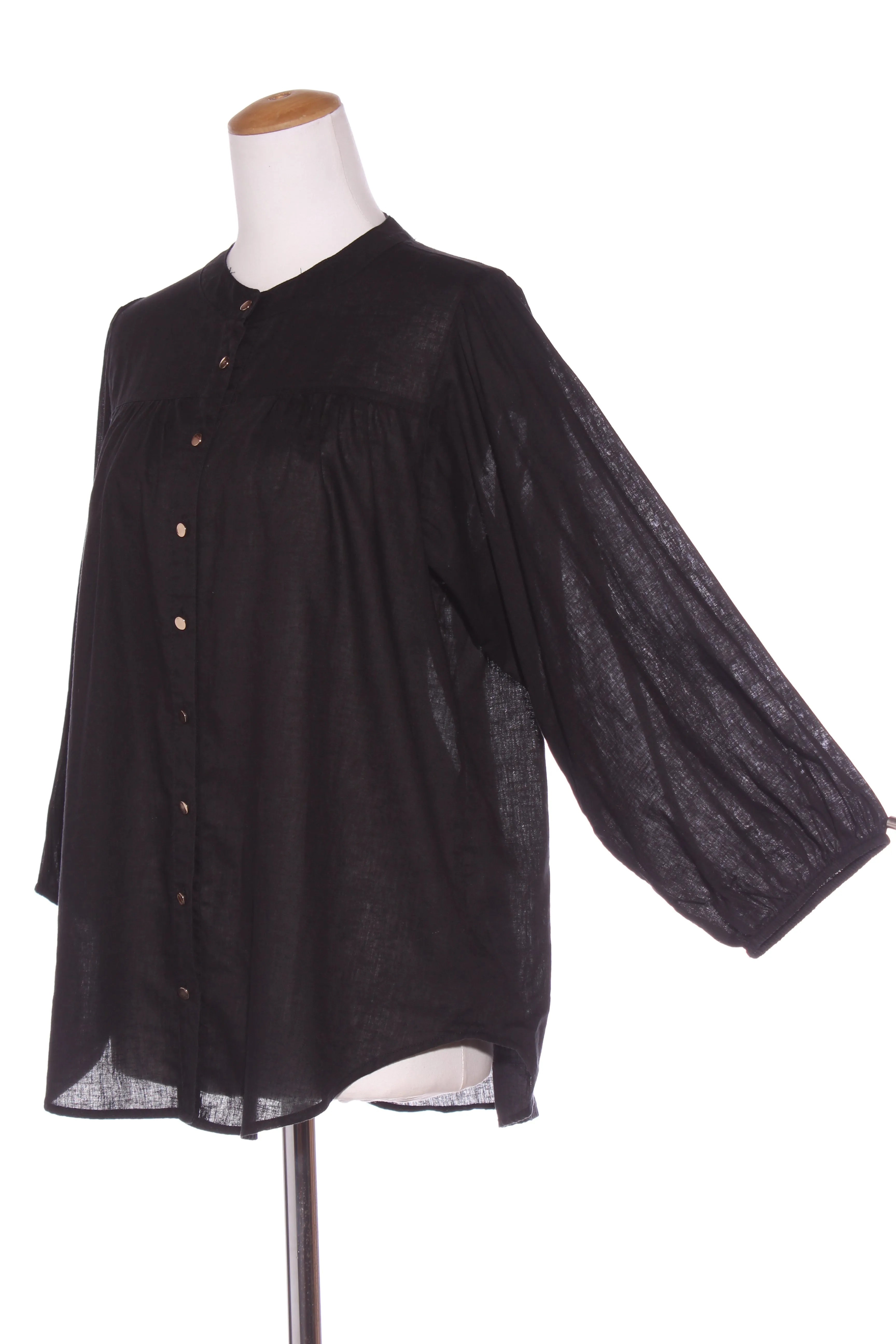 DECJUBA - Linen blend voluminous sleeve blouse! 14