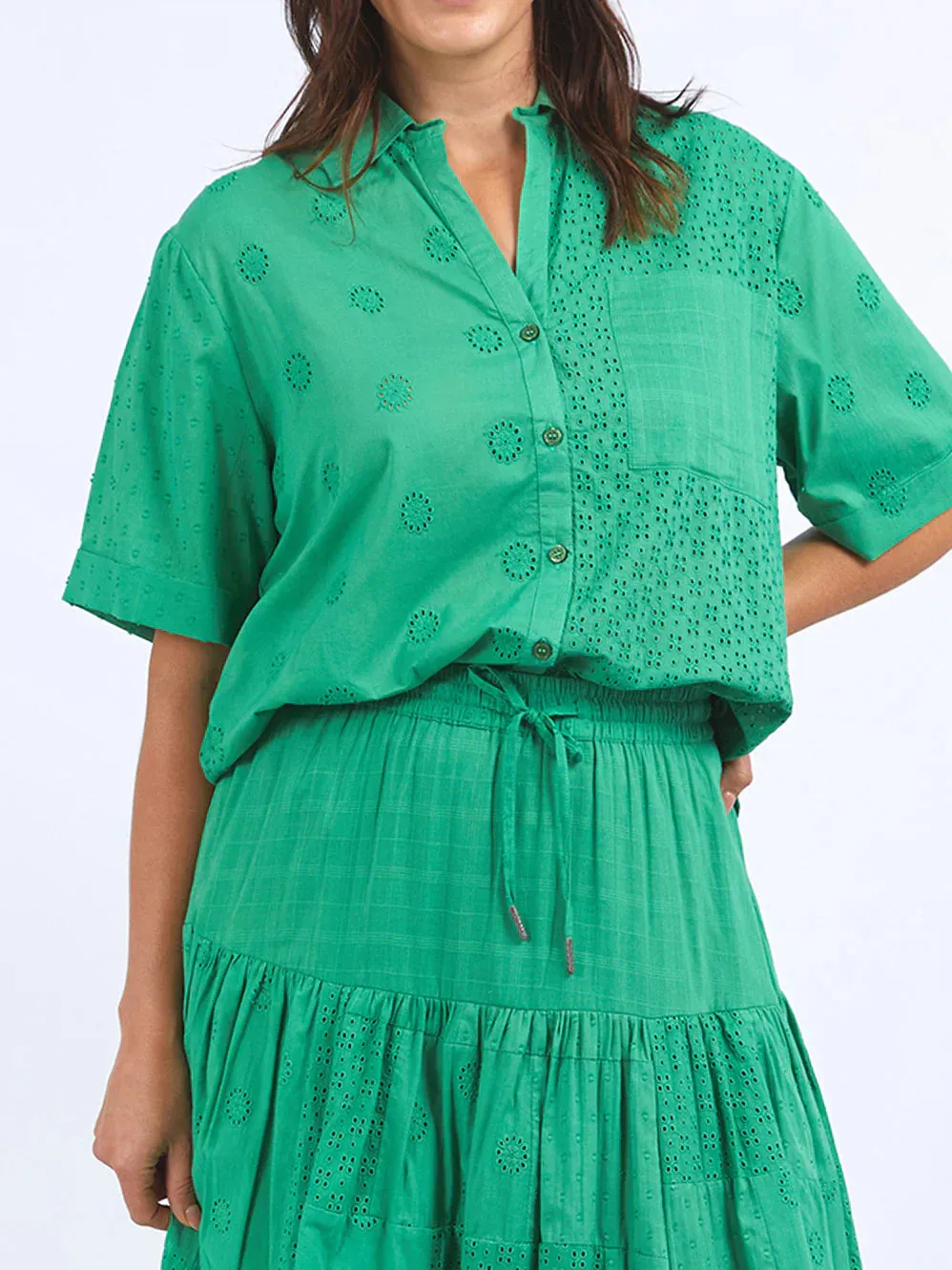 ELM (LN) Clementine broderie patchwork shirt! 14