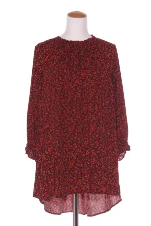 EXHIBIT - Orange floral hi low tunic top! 14