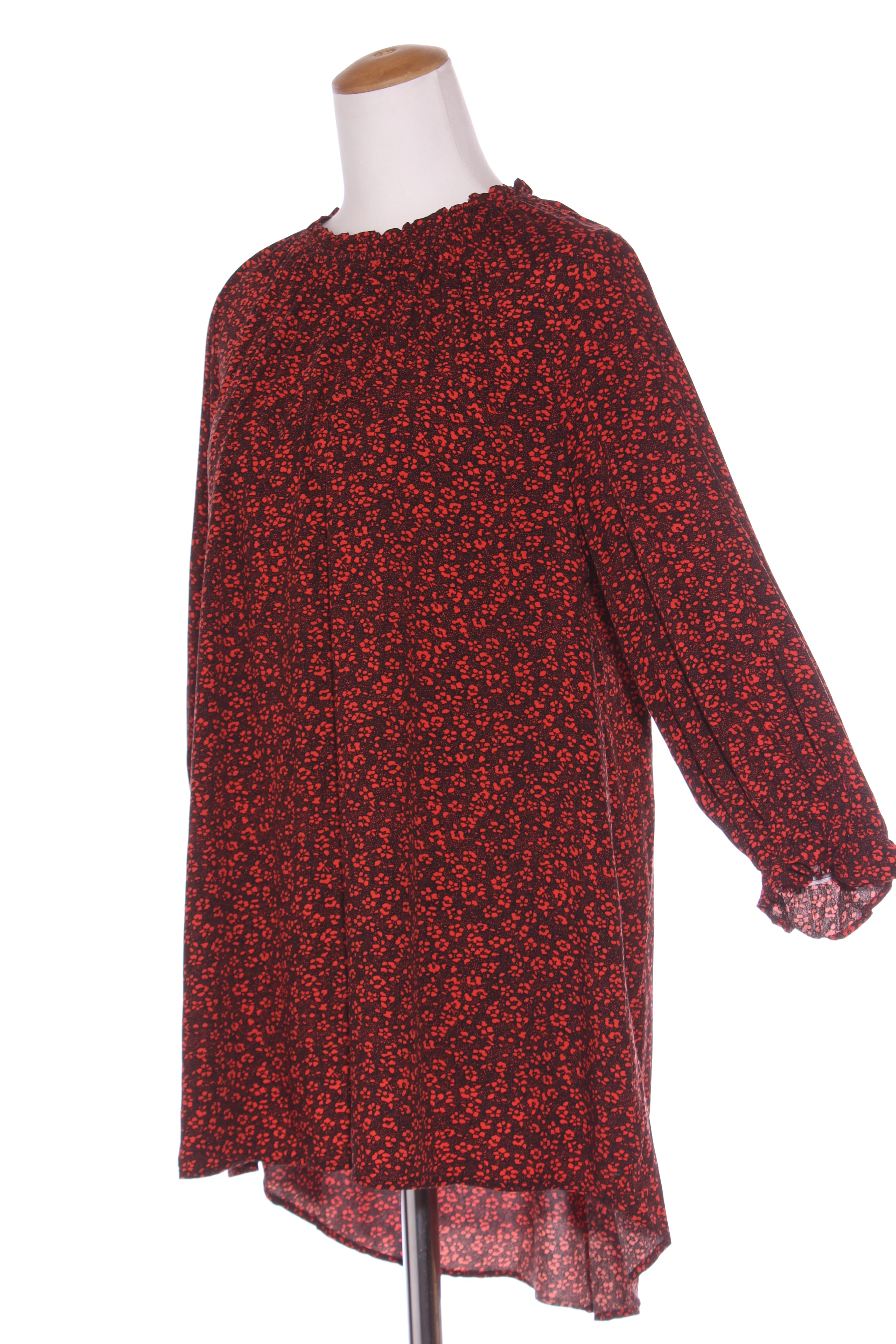 EXHIBIT - Orange floral hi low tunic top! 14