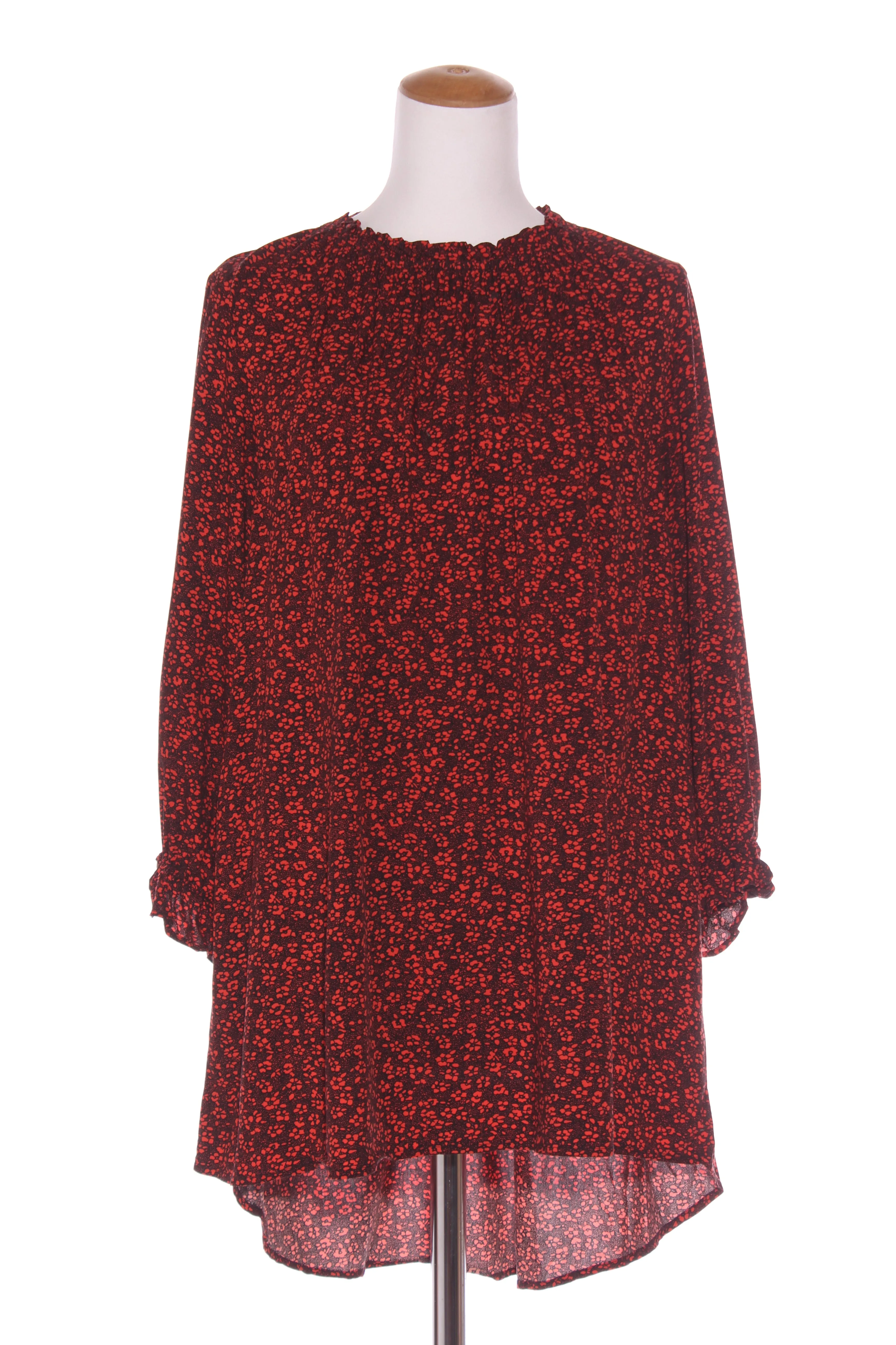 EXHIBIT - Orange floral hi low tunic top! 14