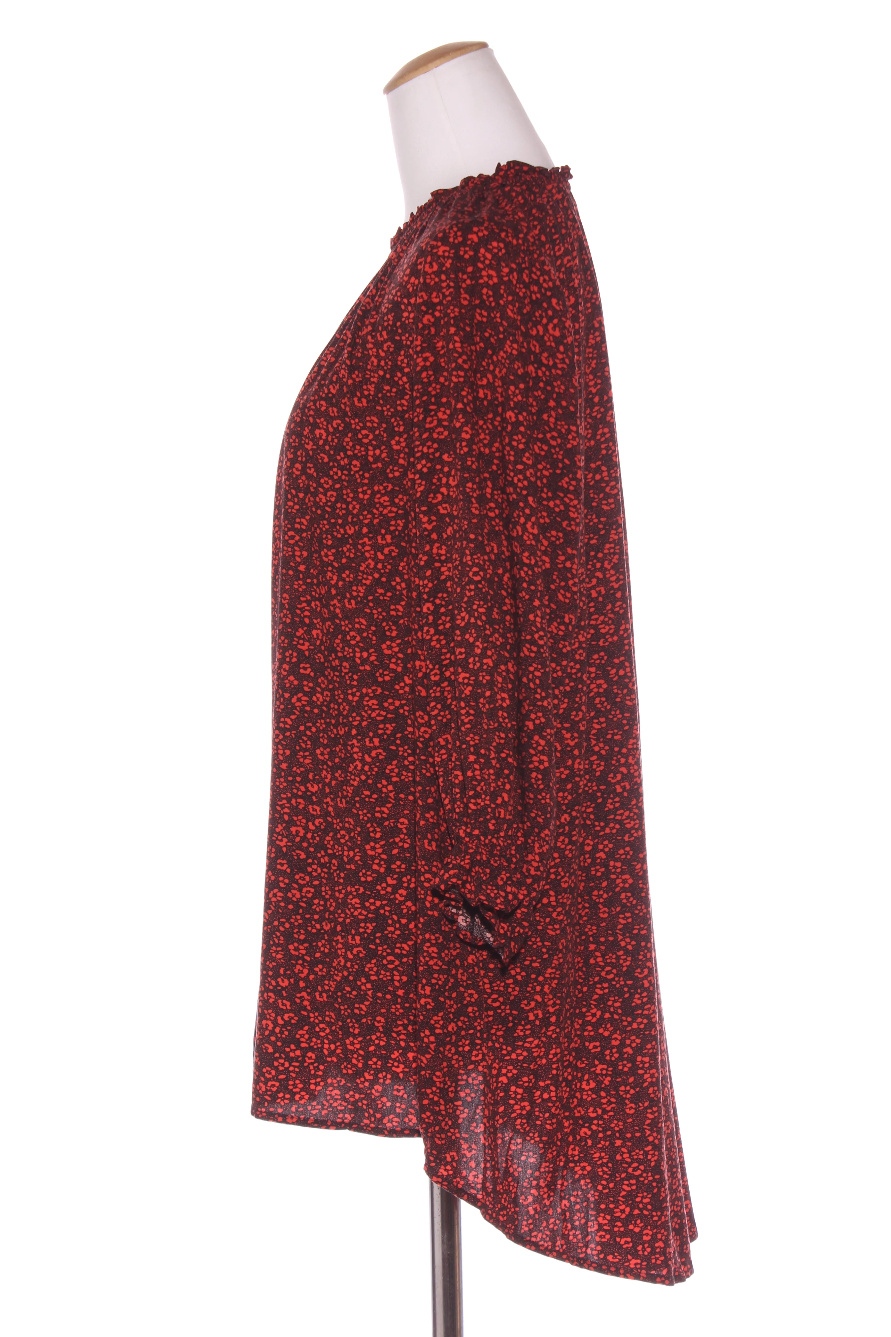 EXHIBIT - Orange floral hi low tunic top! 14
