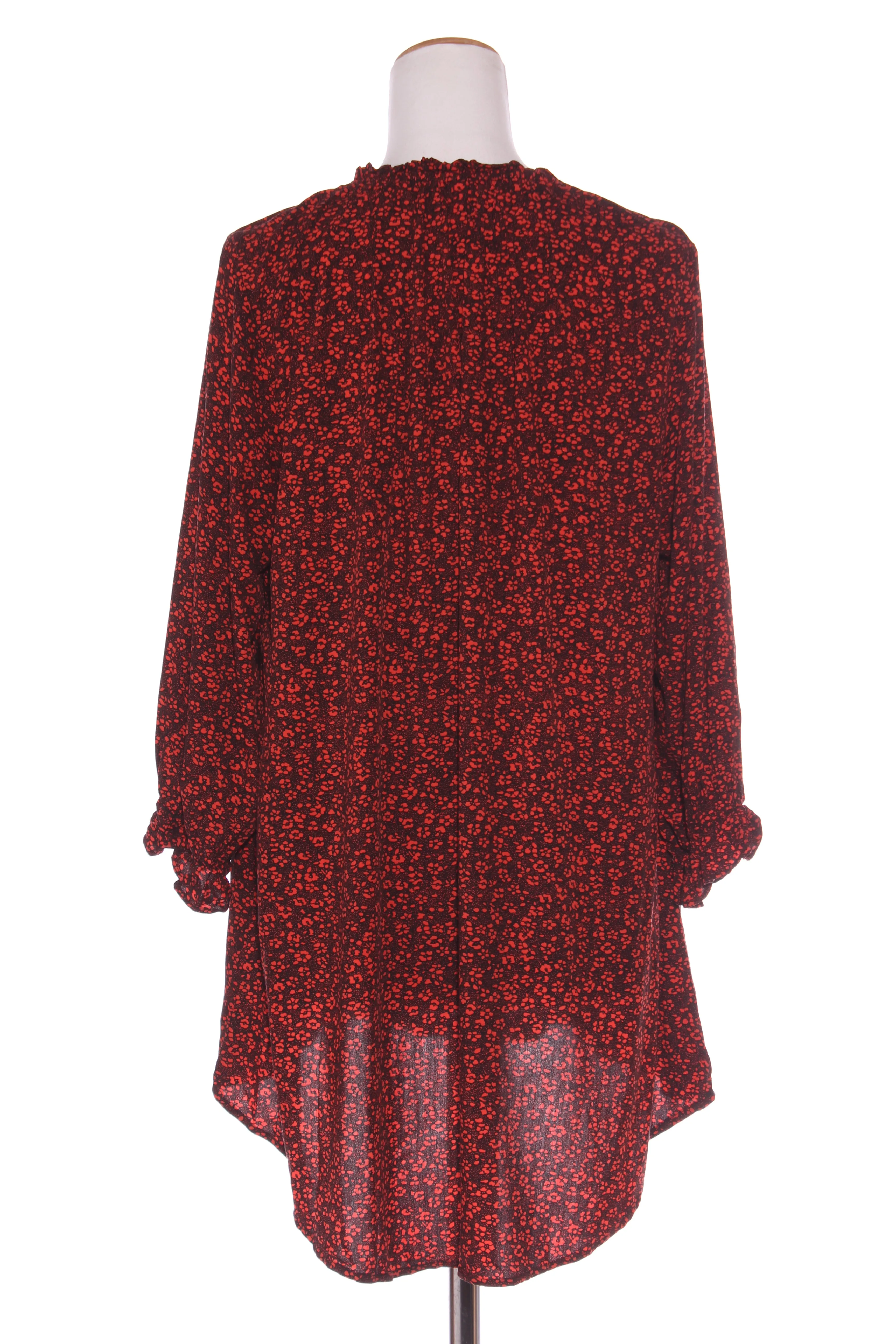 EXHIBIT - Orange floral hi low tunic top! 14