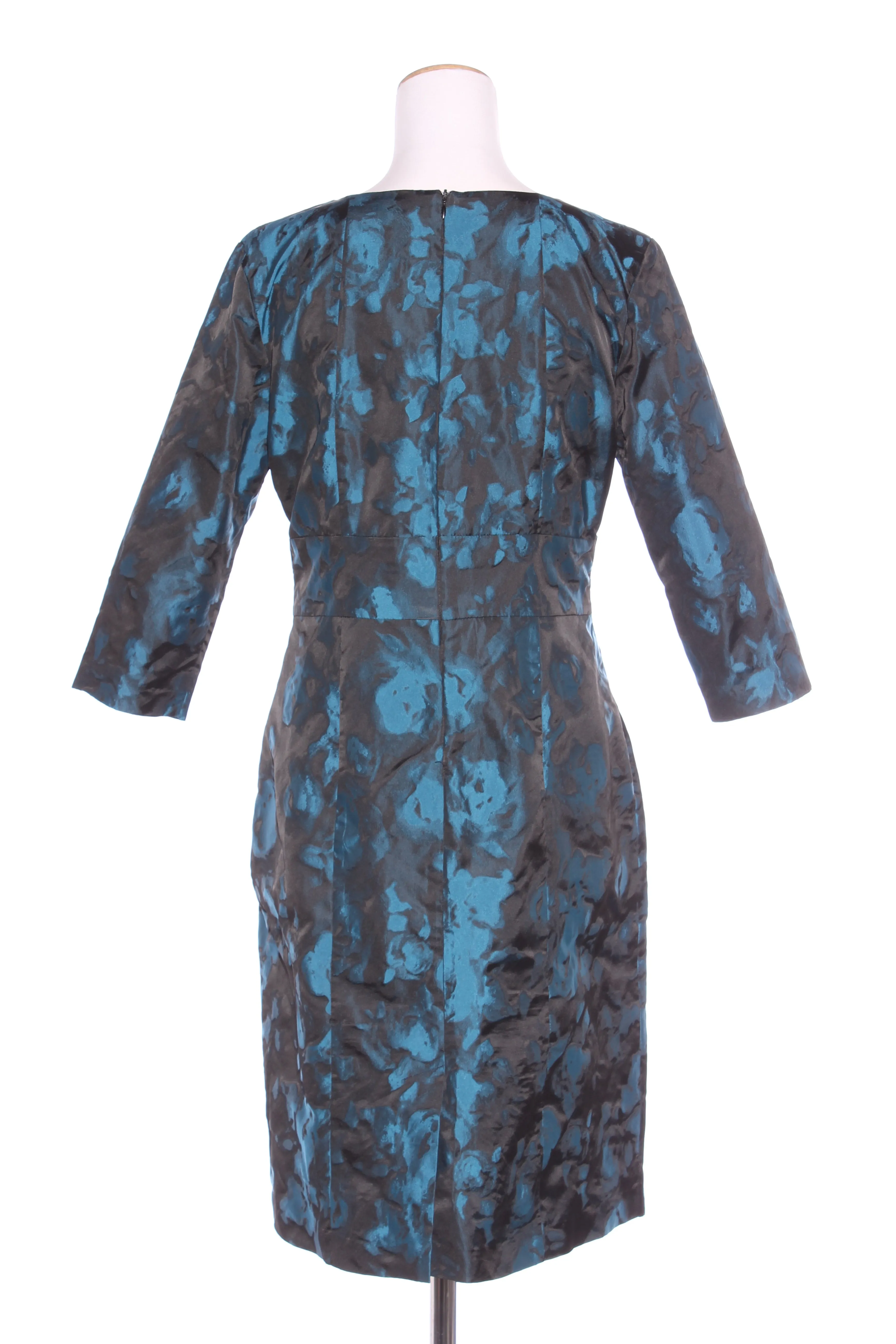 FREDRICK (NZ) Black   teal dress! 14
