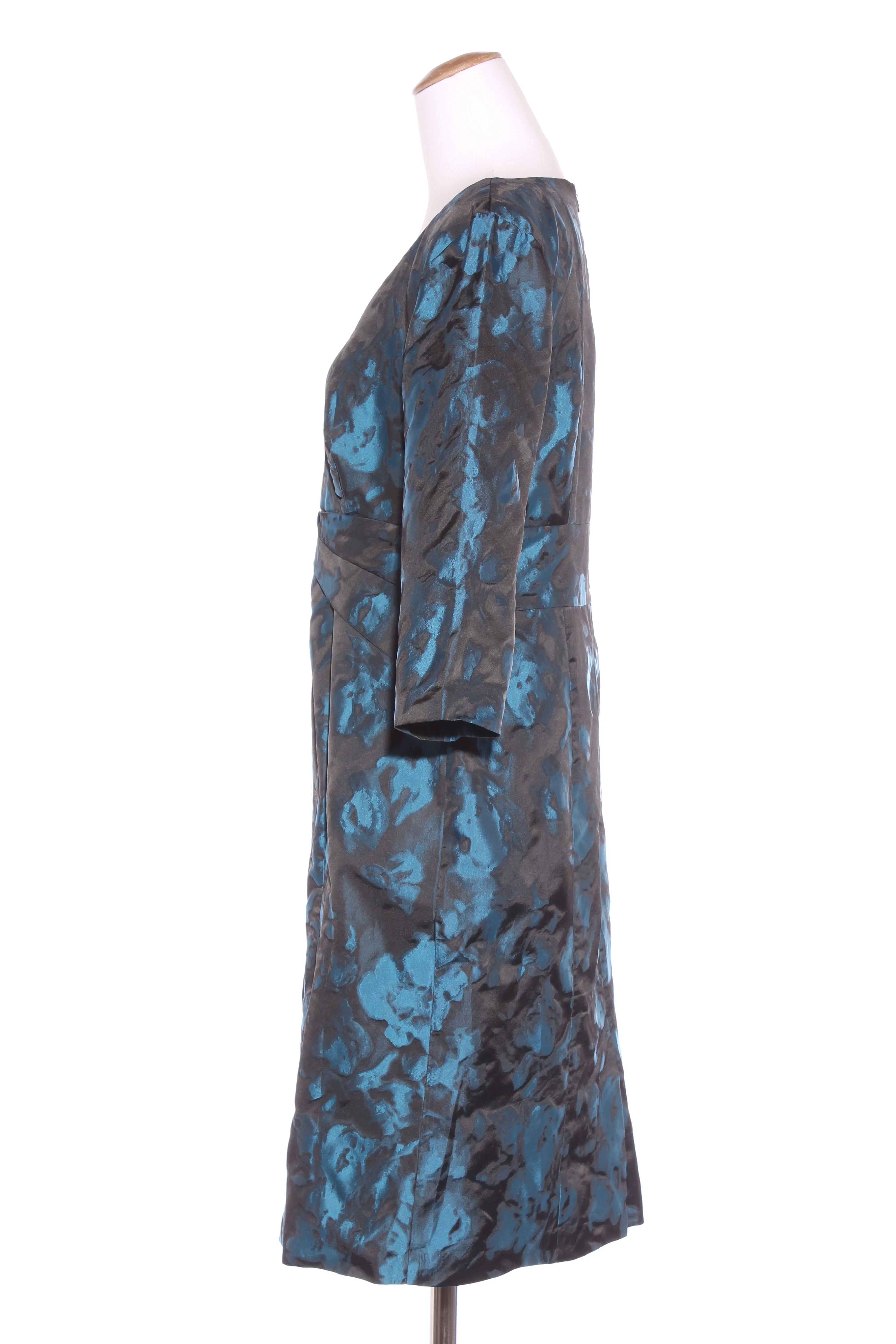 FREDRICK (NZ) Black   teal dress! 14