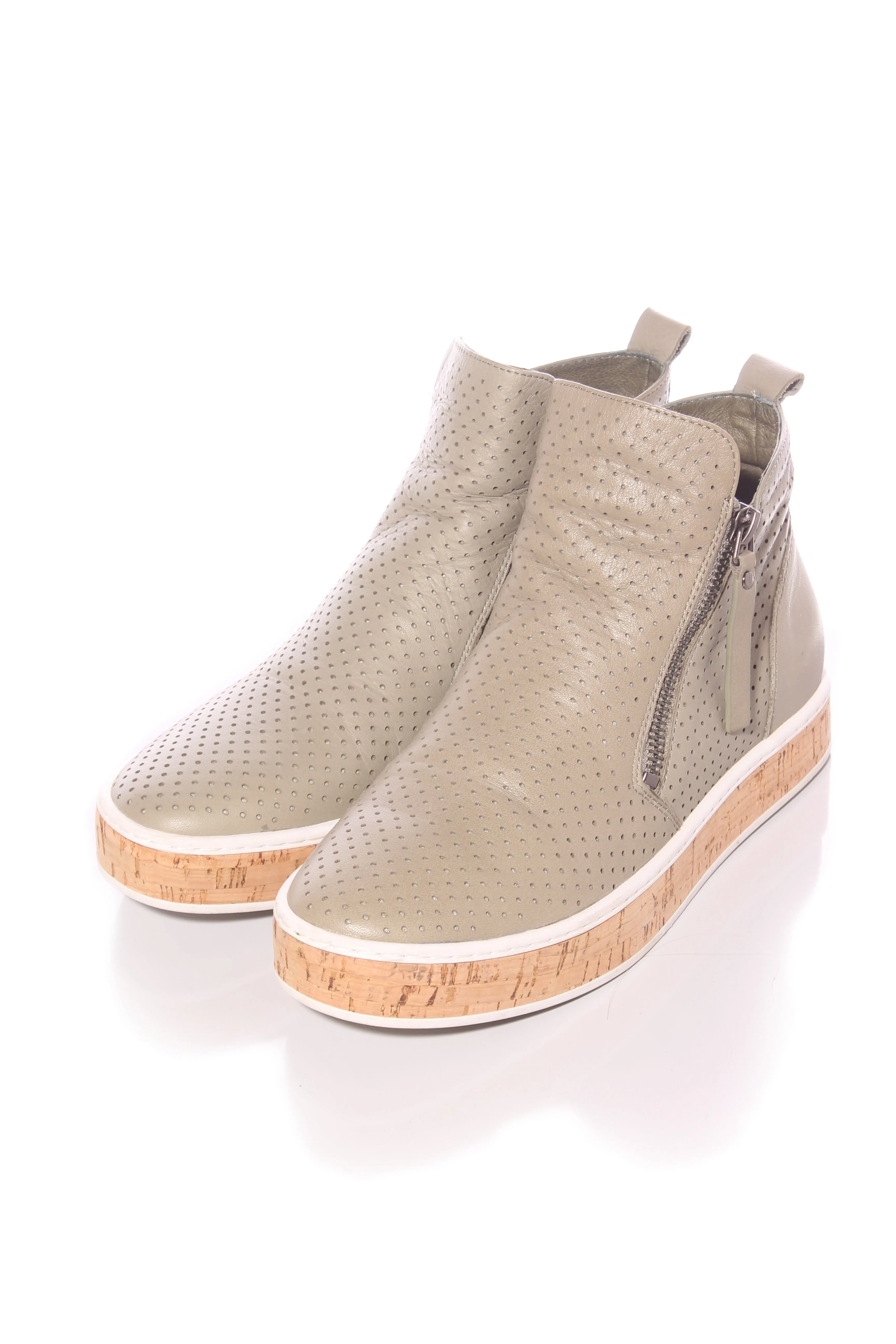 GELATO "Sunday" moss leather ankle boot! 39