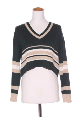GLASSONS - Organic cotton forest green crop knit! 10-14