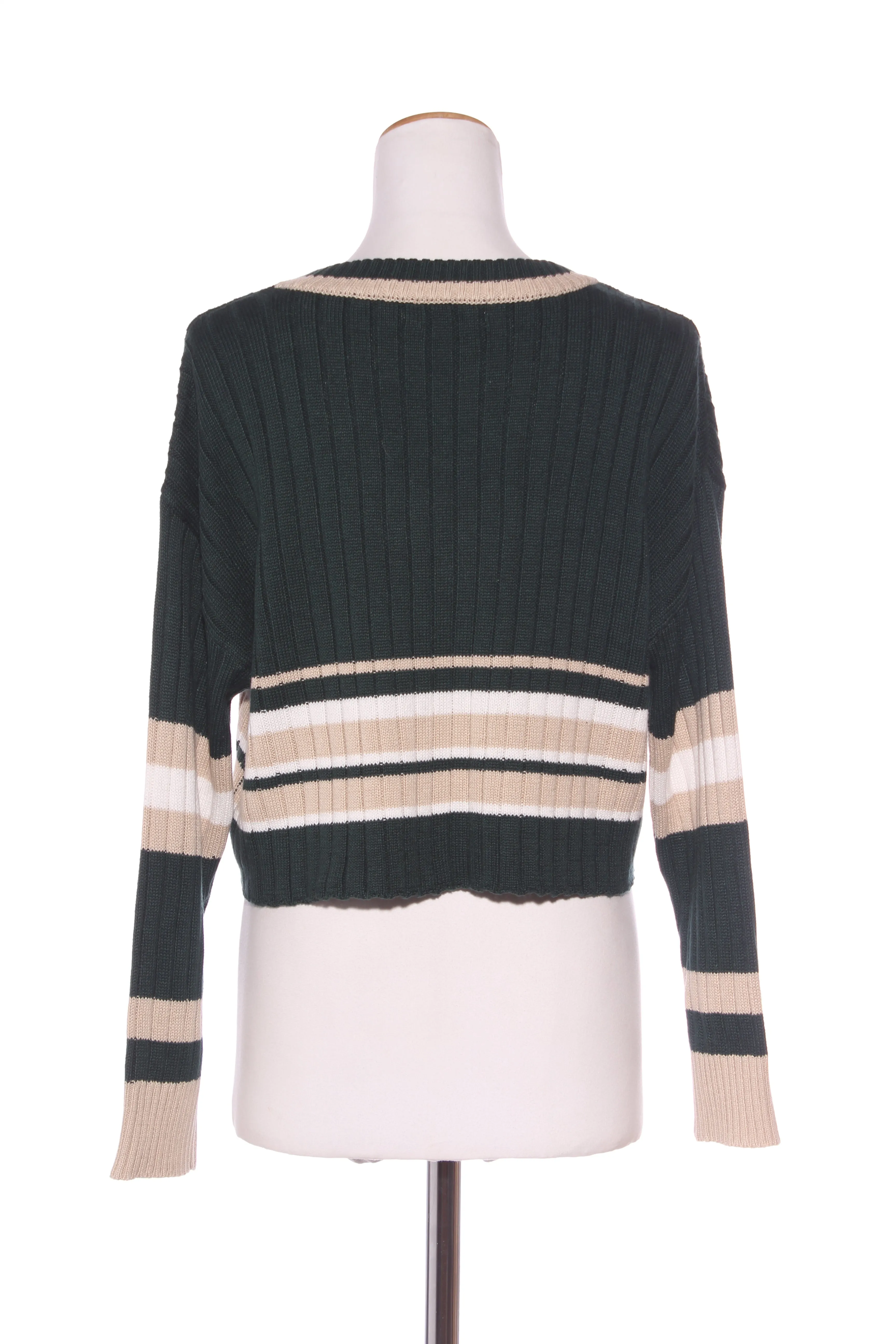 GLASSONS - Organic cotton forest green crop knit! 10-14