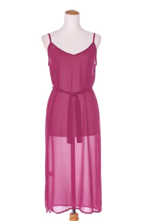 HARRÏE & SAM (NZ) Boysenberry chiffon midi slip dress! 10