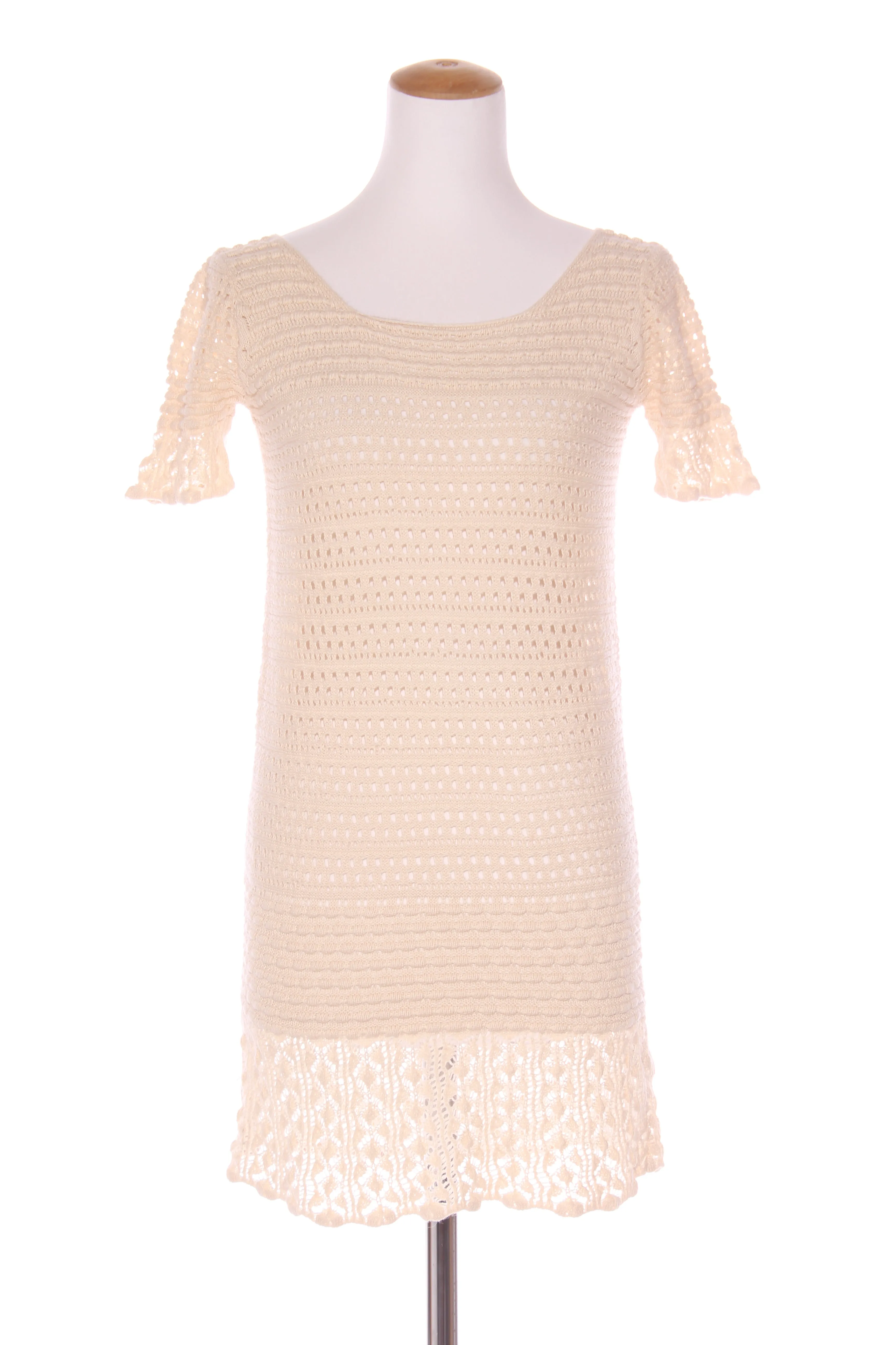 INDIGO - Linen/cotton crochet mini dress! 8