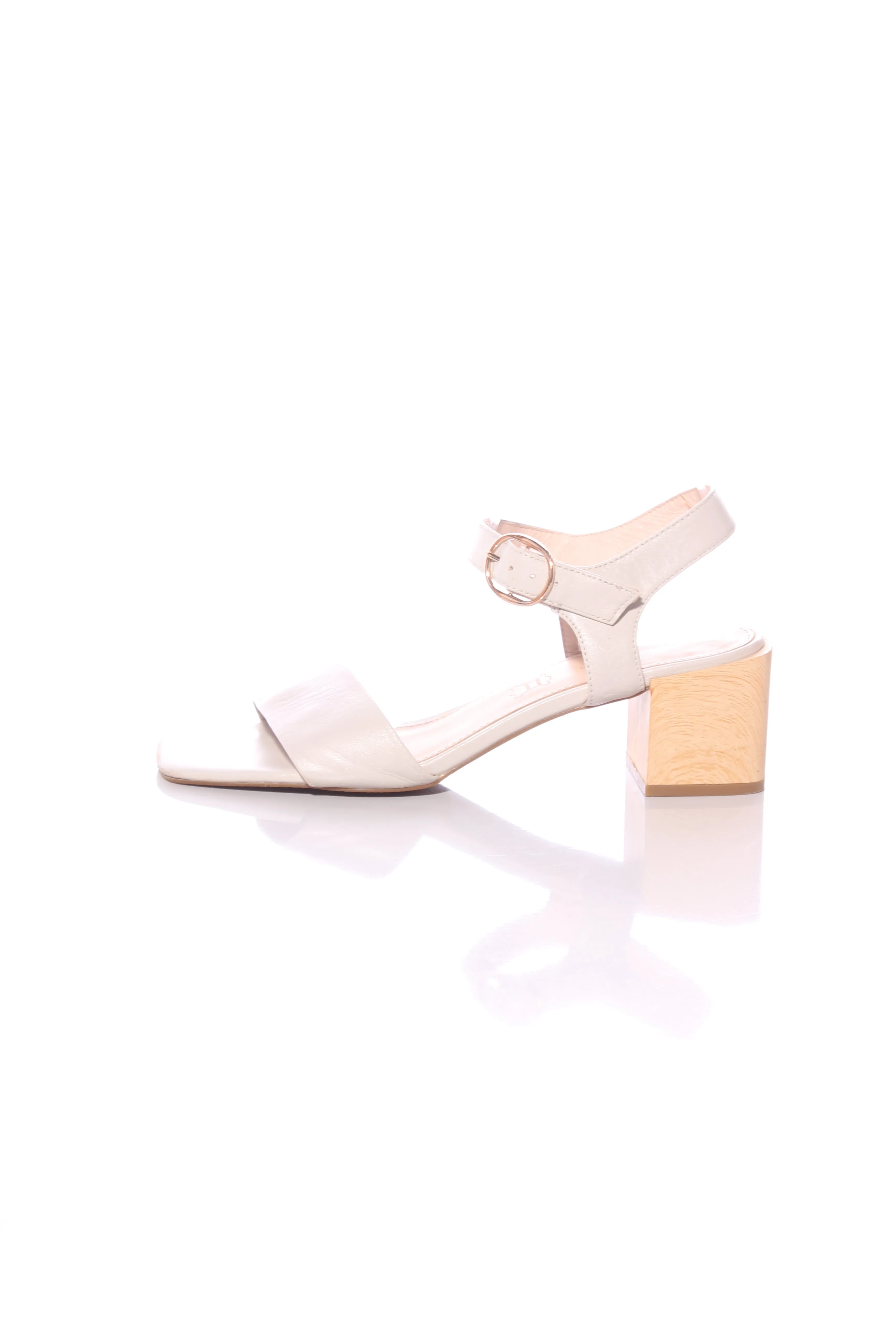 ISABELLA ANSELMI - Dove grey leather sandals! 42