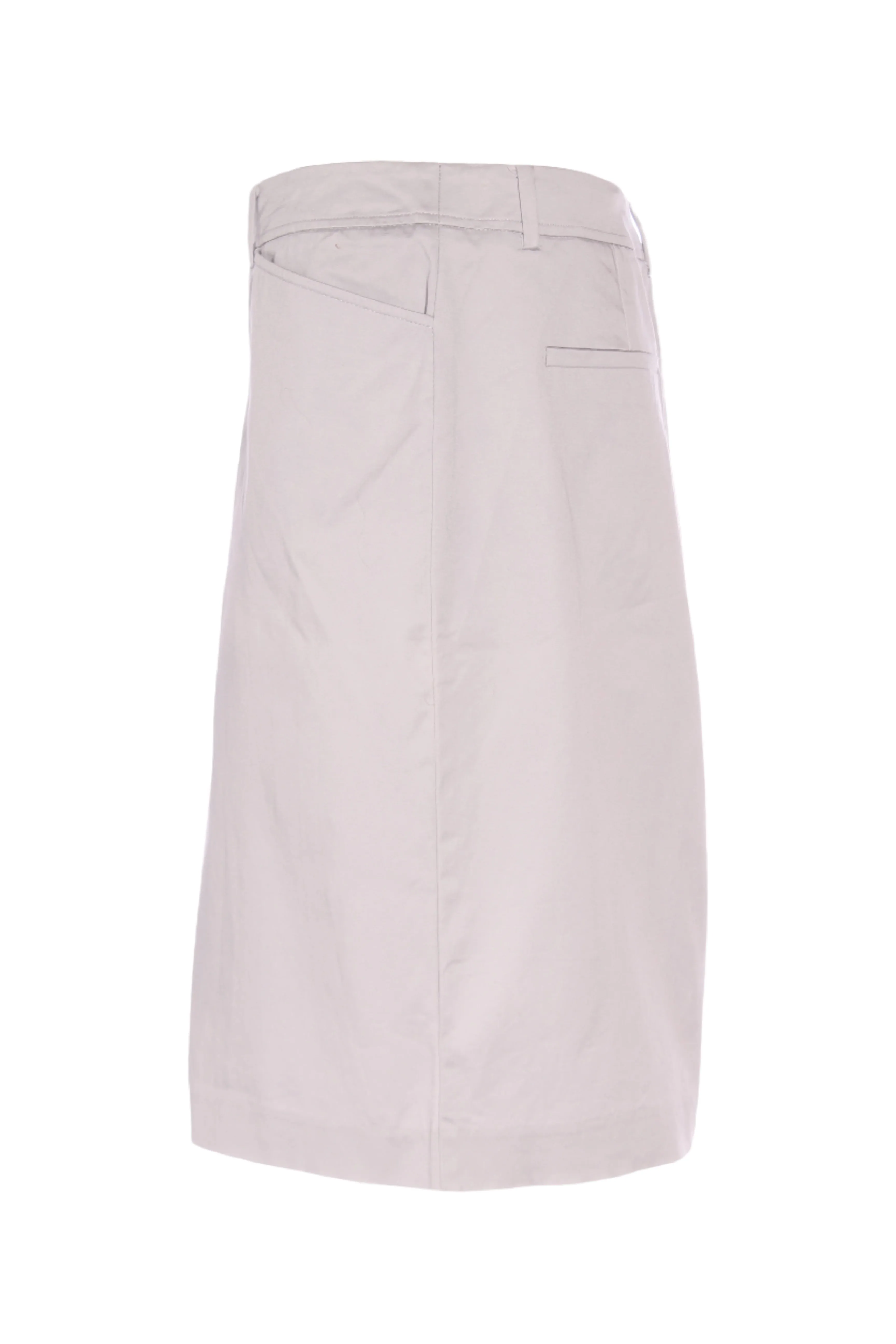 JACQUI.E - Stretch cotton pencil skirt - Dove grey! 16