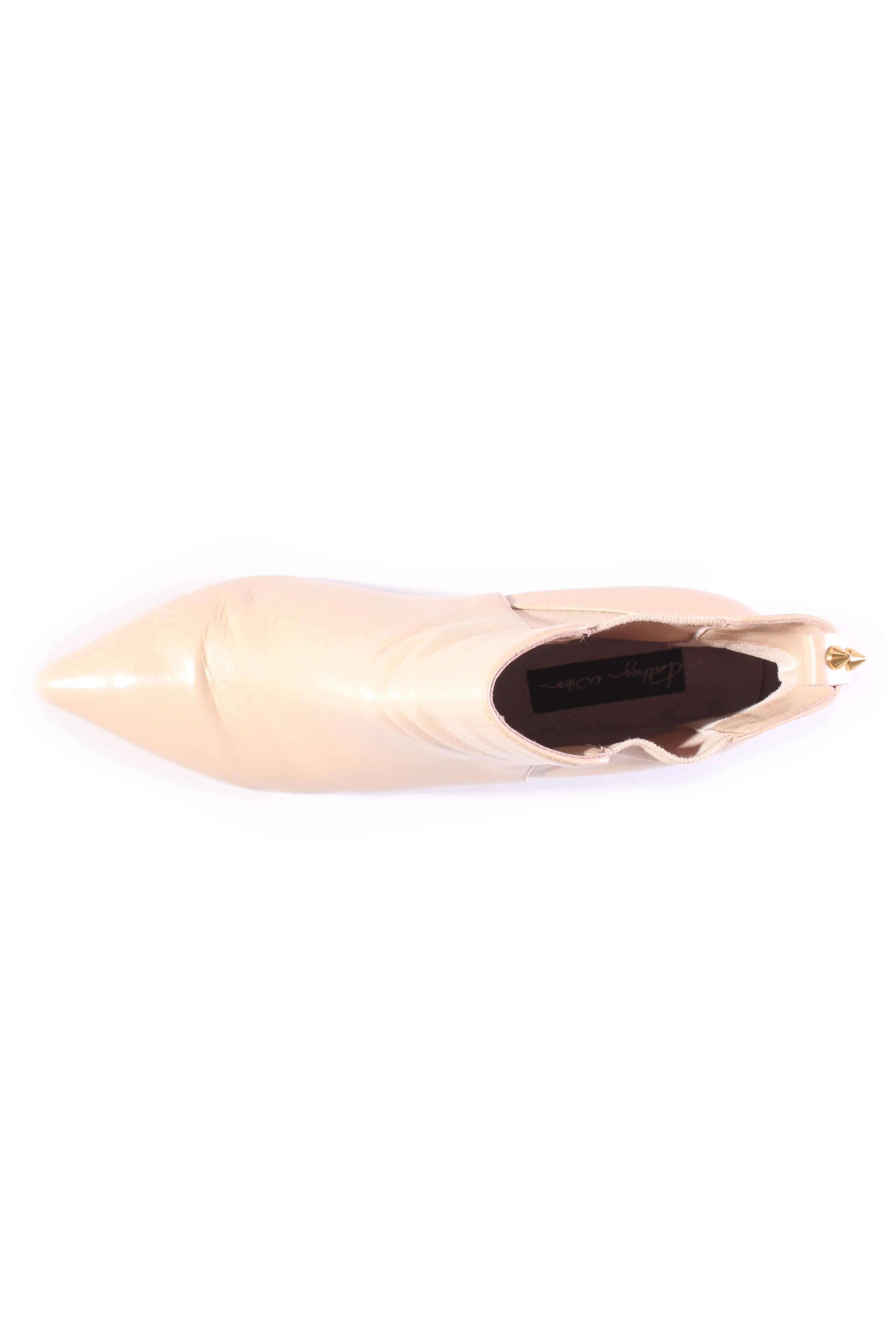 KATHRYN WILSON - Beige leather ankle boots! 40