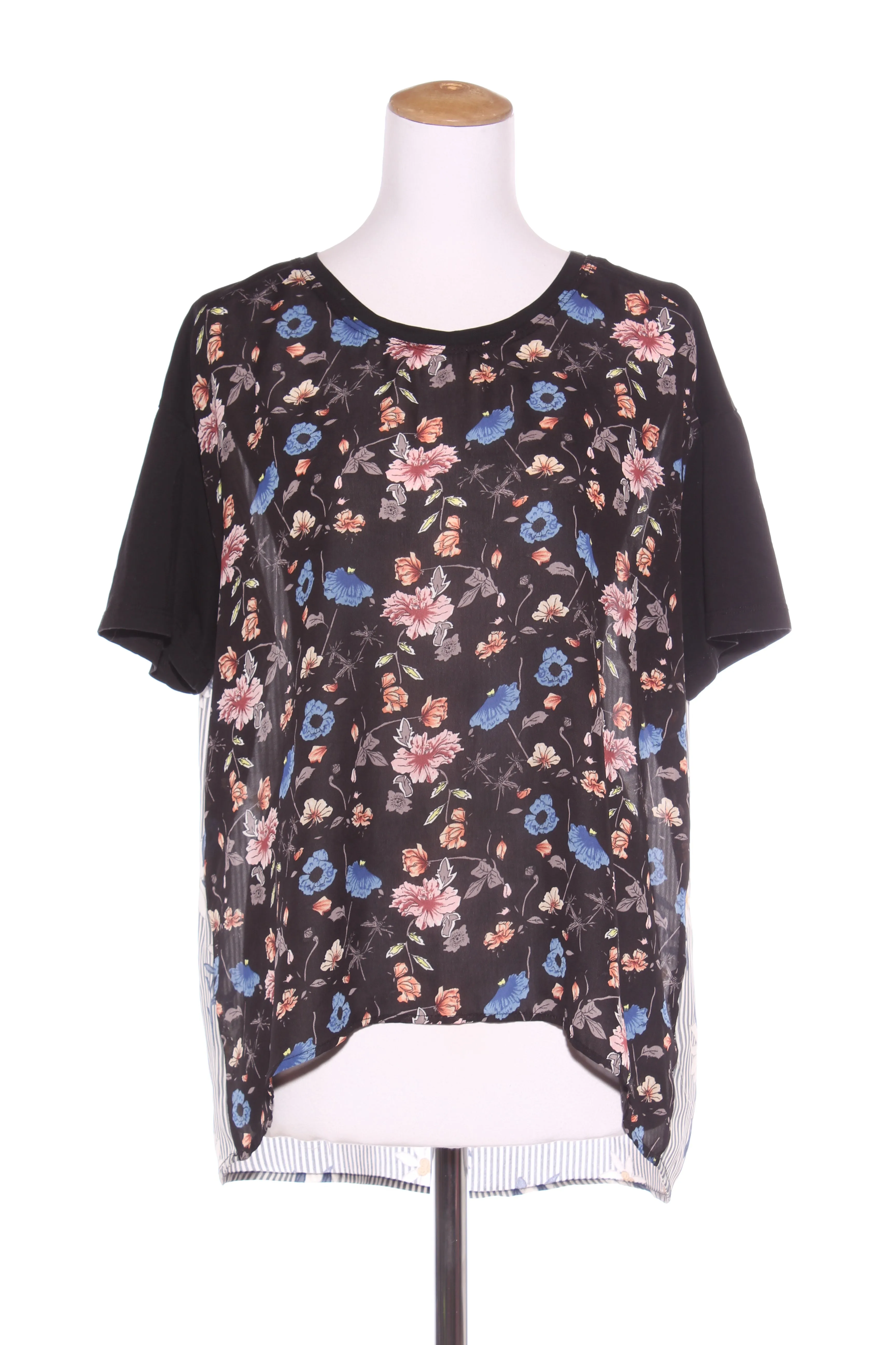 KETZ-KE - Floral   stripe panel top! 14
