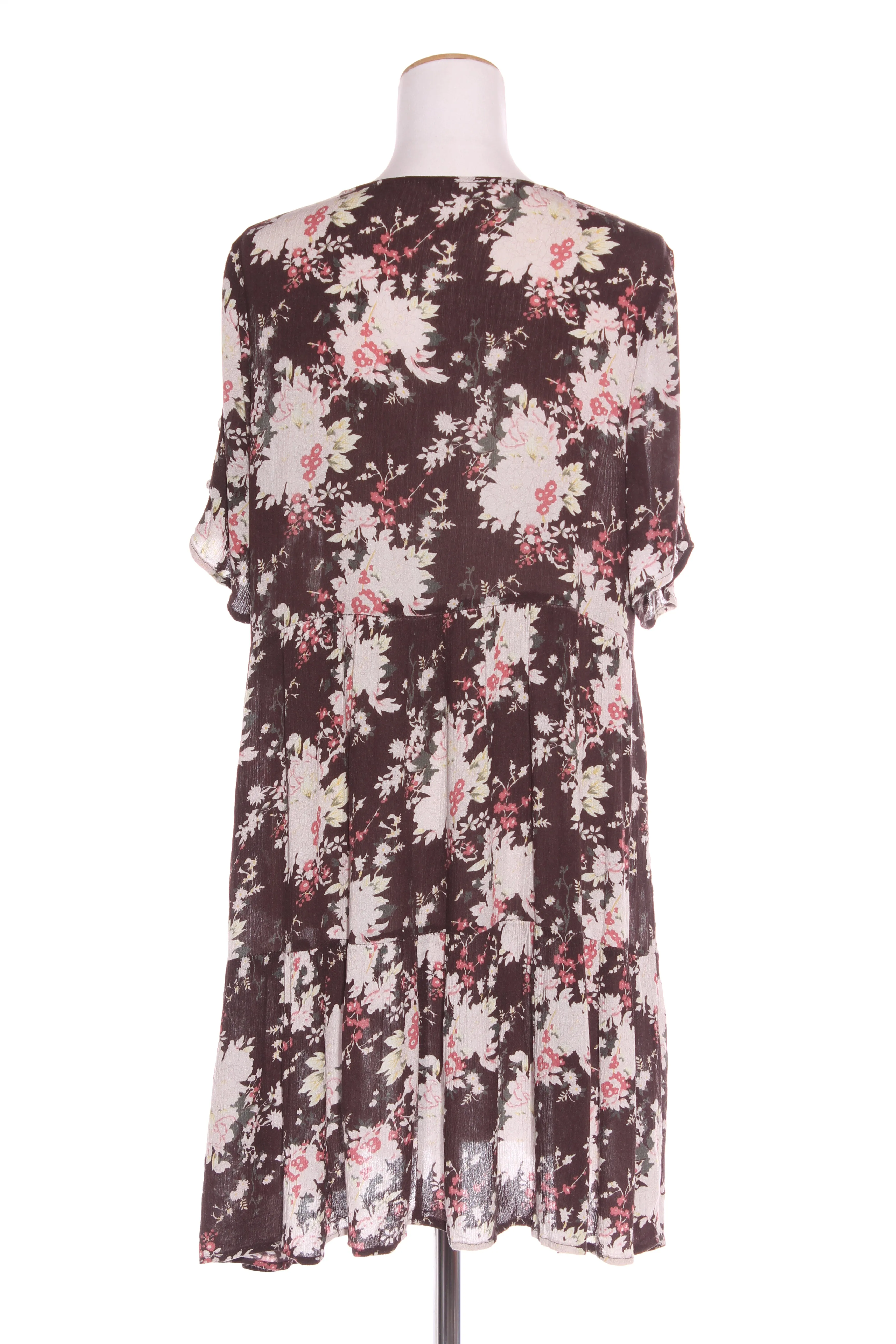 LONELY - Brown floral rayon dress! 12