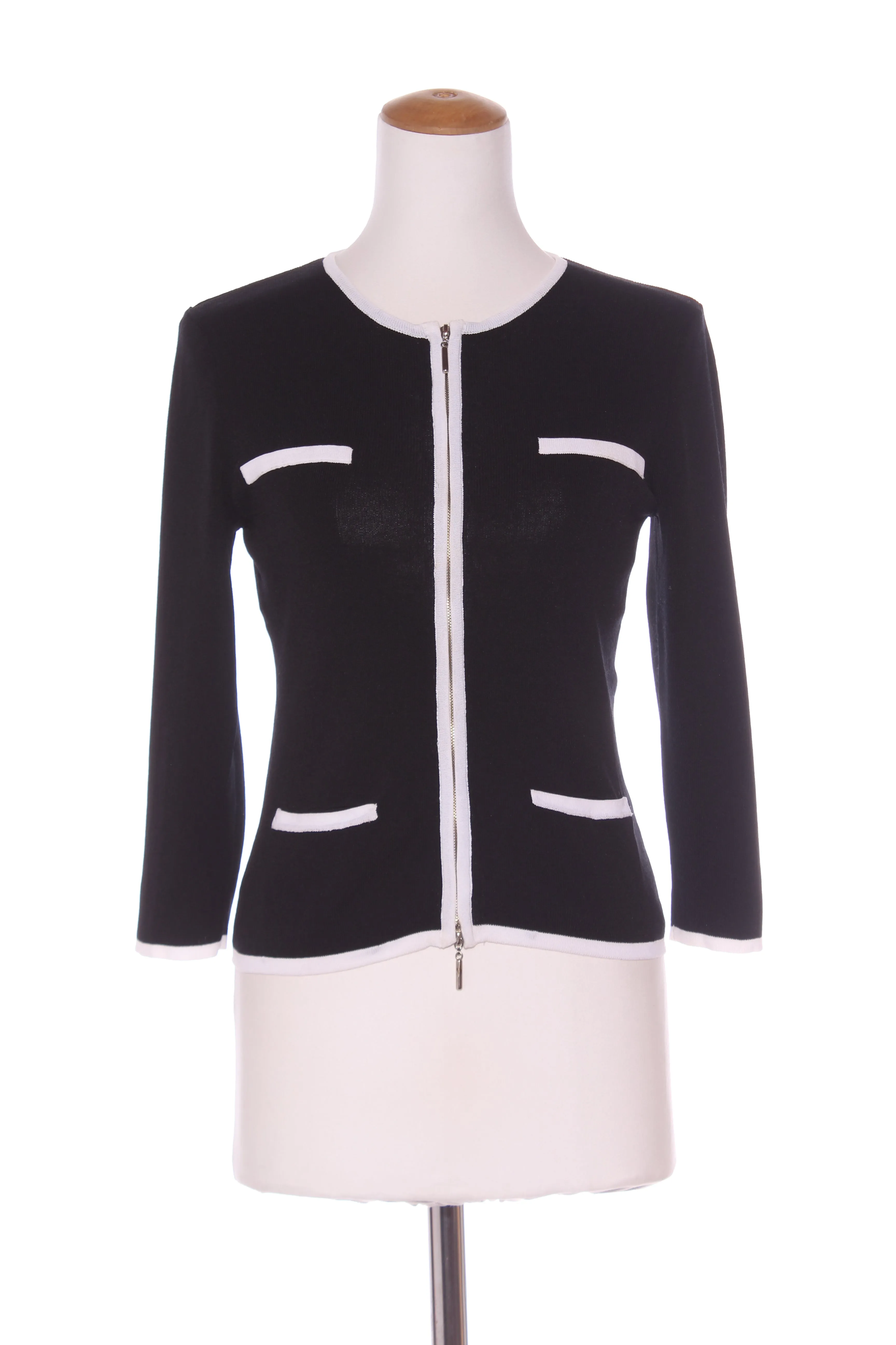 MARCO POLO - Monochrome knit jacket! 10