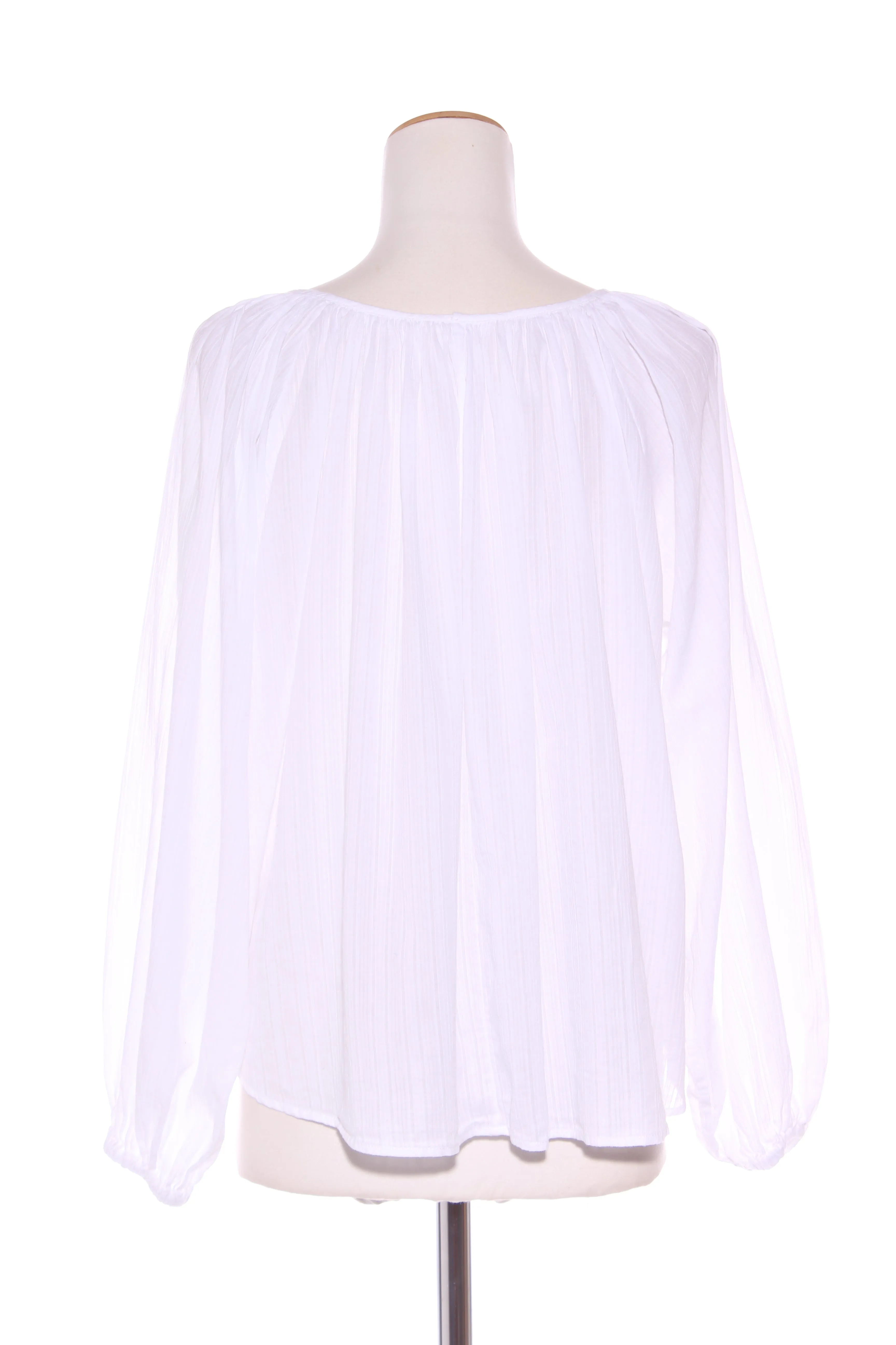 MAX - Balloon sleeve organic cotton voile top! 10-12