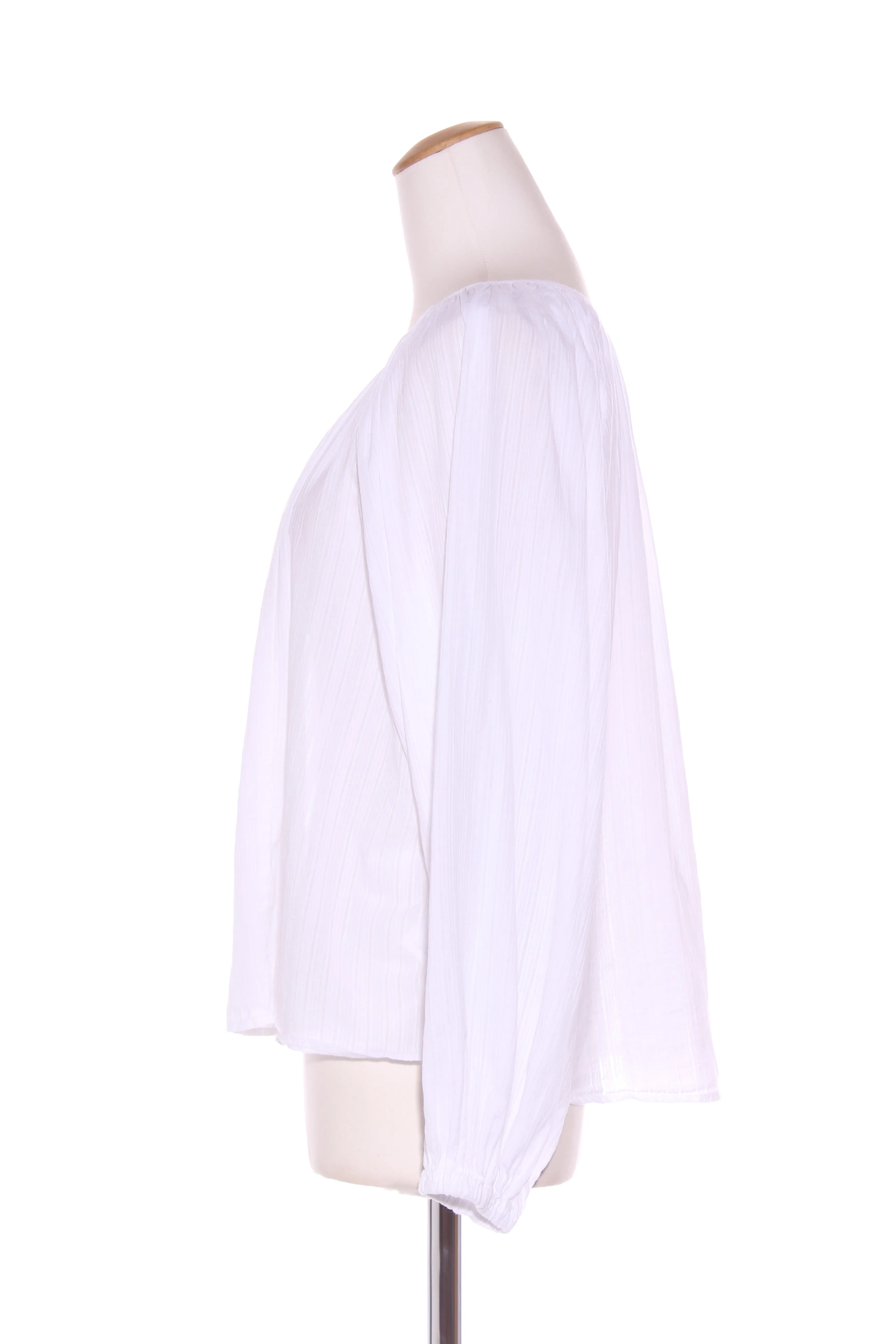 MAX - Balloon sleeve organic cotton voile top! 10-12