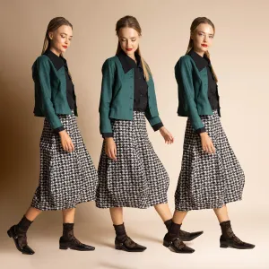MEGAN SALMON - Houndstooth tulle tulip skirt! 22