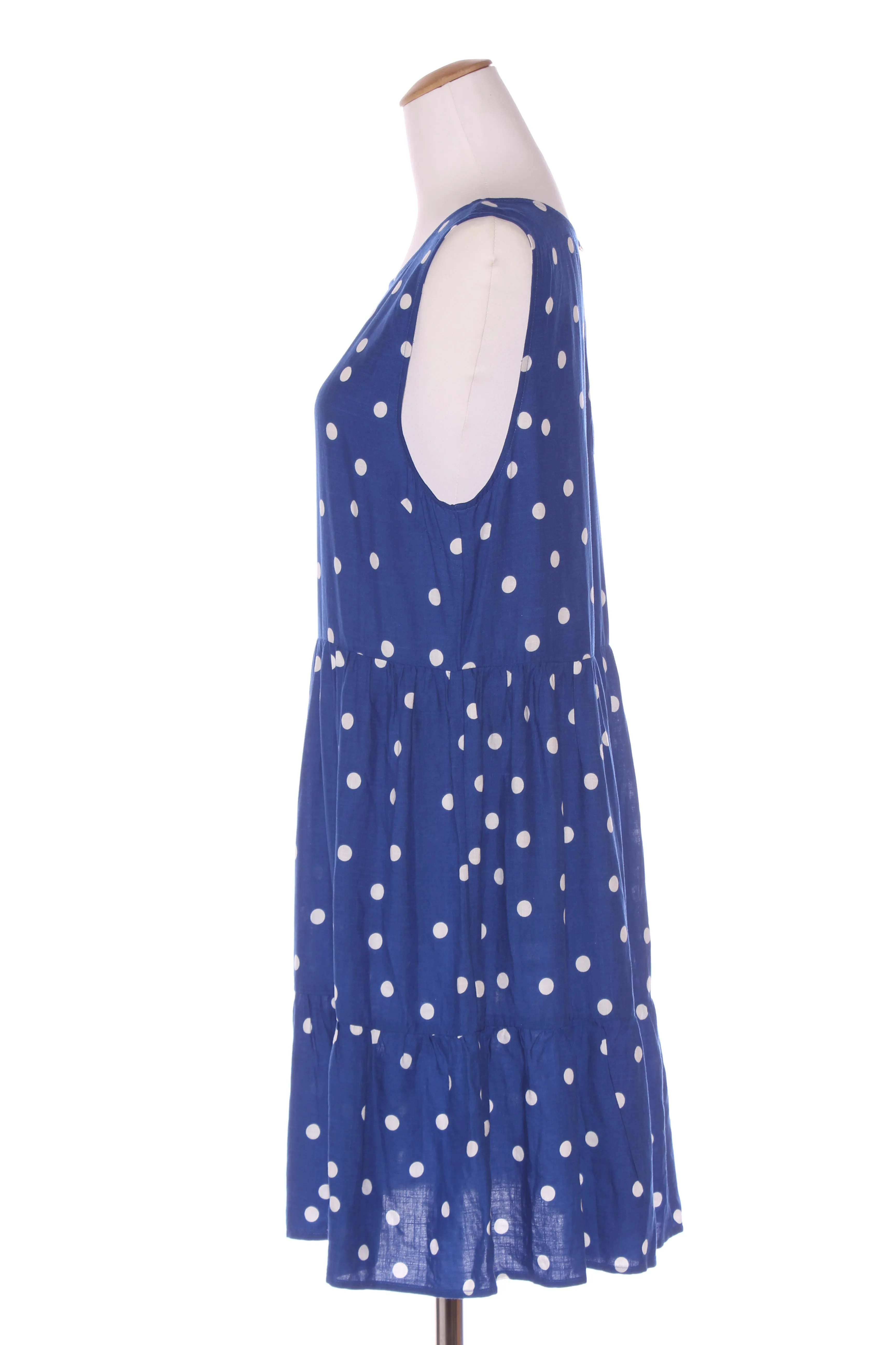 MISTER ZIMI - Spot print linen blend dress! 14