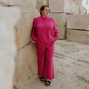 MOKÉ - Viscose tunic shirt - Flamingo! 18
