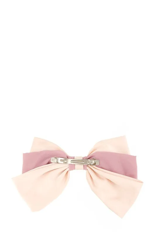 Nessa Layered Ribbon Bow Hair Clip