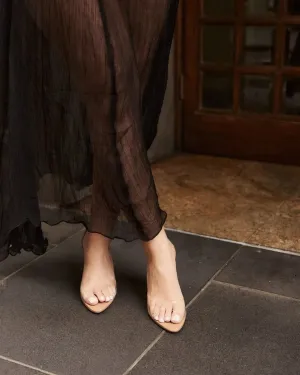 NOVO (BN) "Madonna" camel high heels! 9