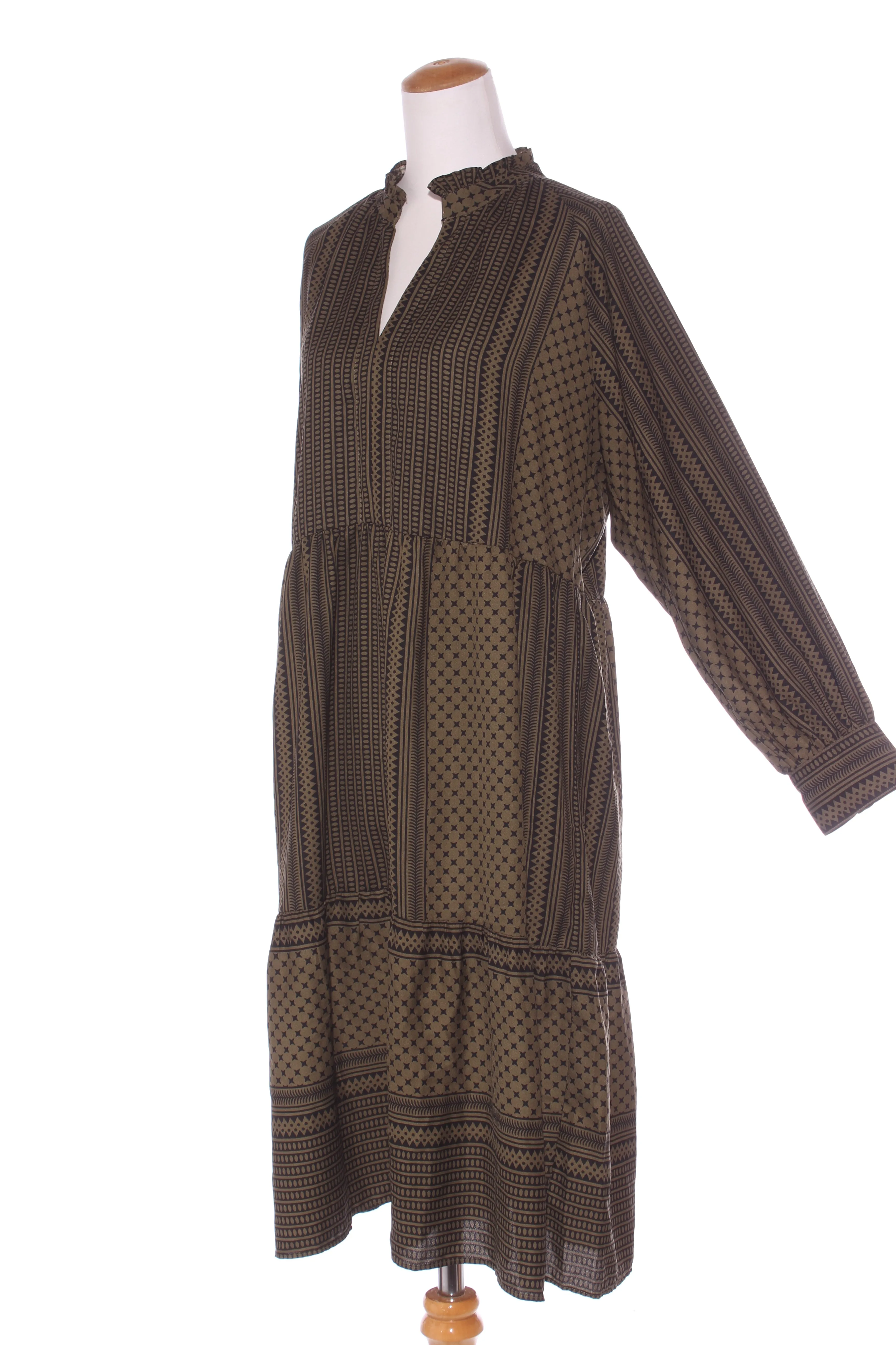 ONLY - Khaki tiered midi dress! 16